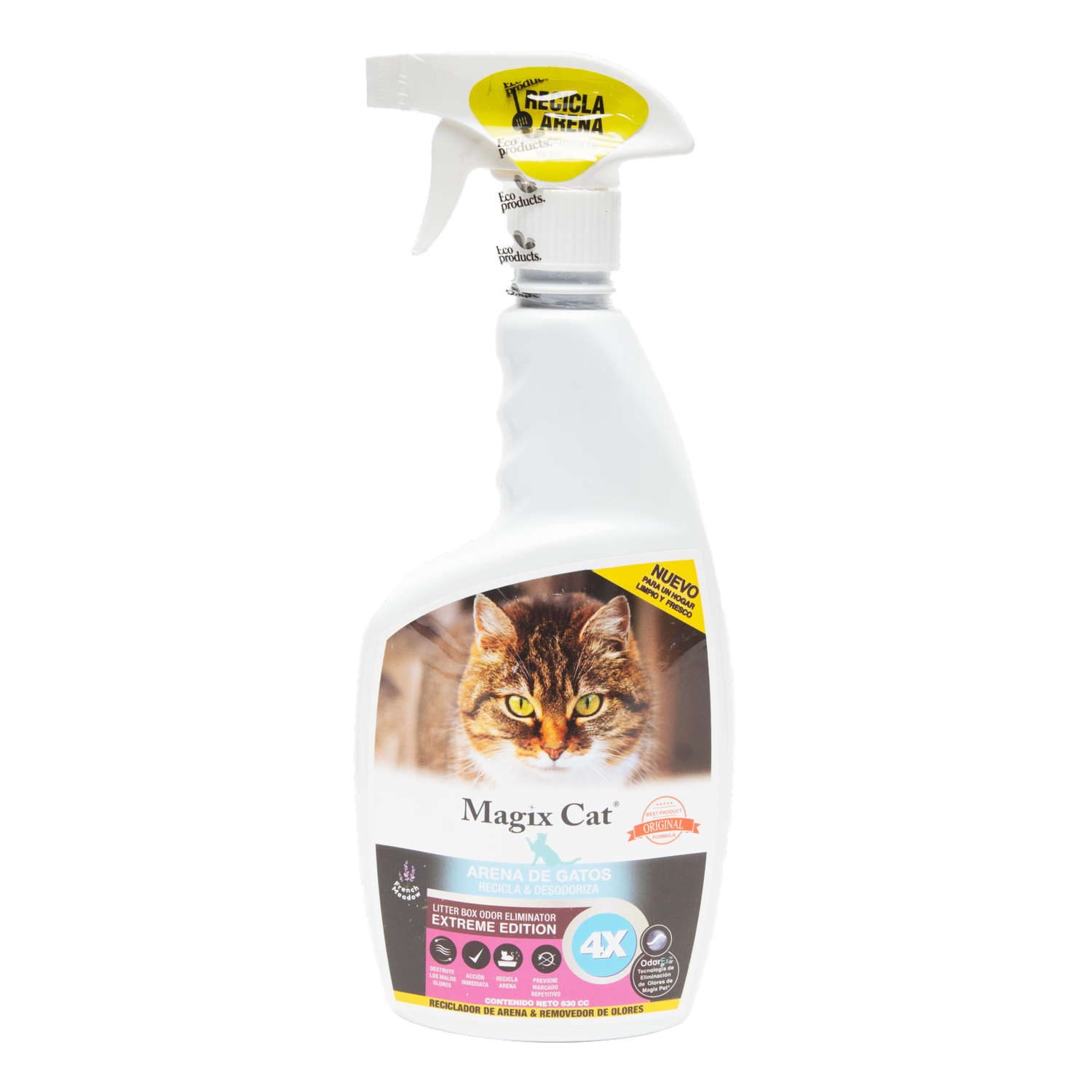 Reciclador Y Removedor De Olores Para Arena De Gatos MAGIX PET 630 Ml
