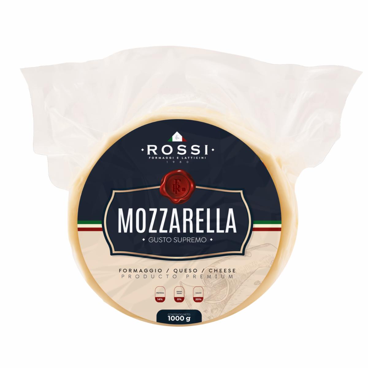 Queso Mozzarella Pizza Cheese ROSSI 1000 G