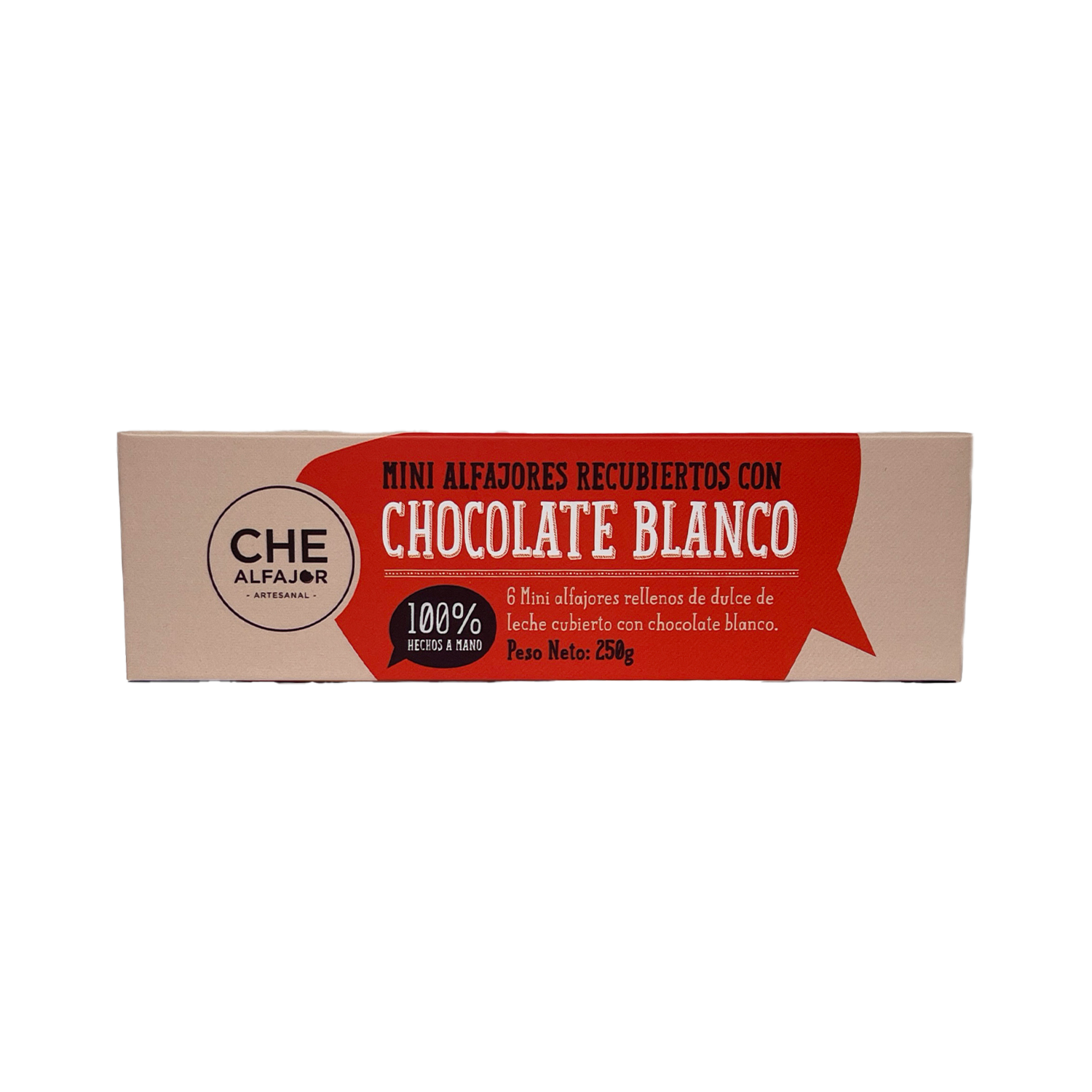 Mini Alfajores Chocolate Blanco X 6 Uds CHE ALFAJOR 250 G