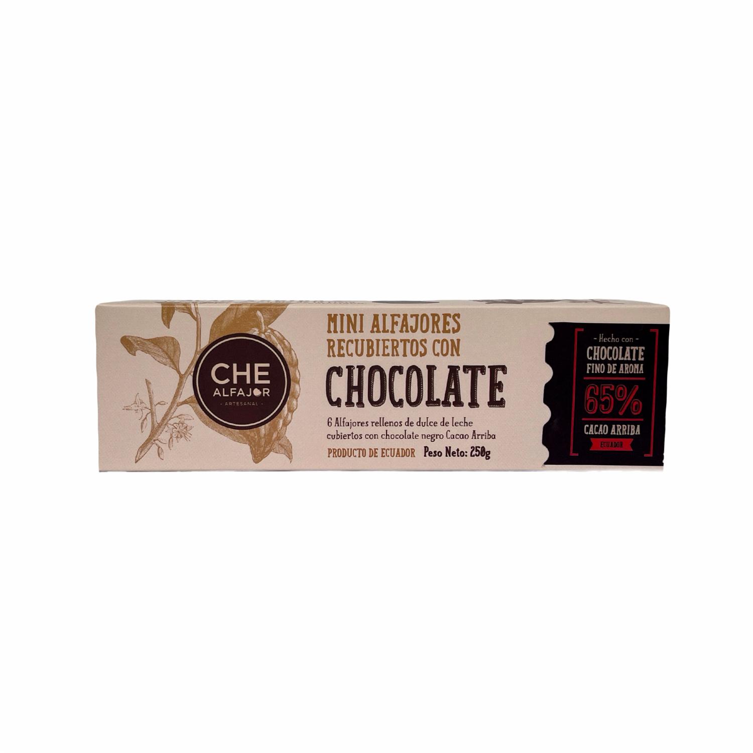Mini Alfajores Recubierto De Chocolate X 6 Uds CHE ALFAJOR 250 G