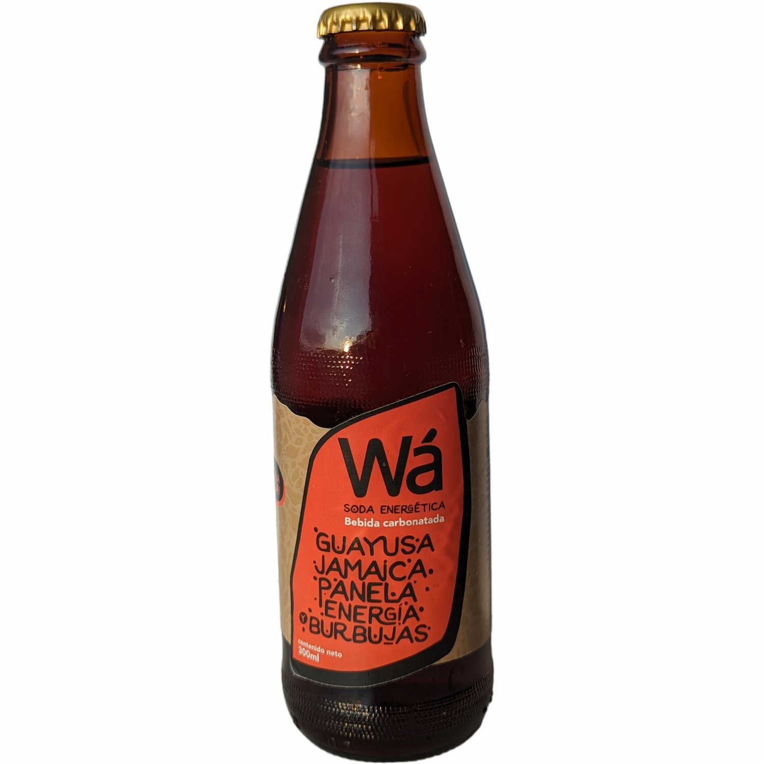 Soda Energética De Guayusa Y Jamaica Con Gas WÁ 300 ML