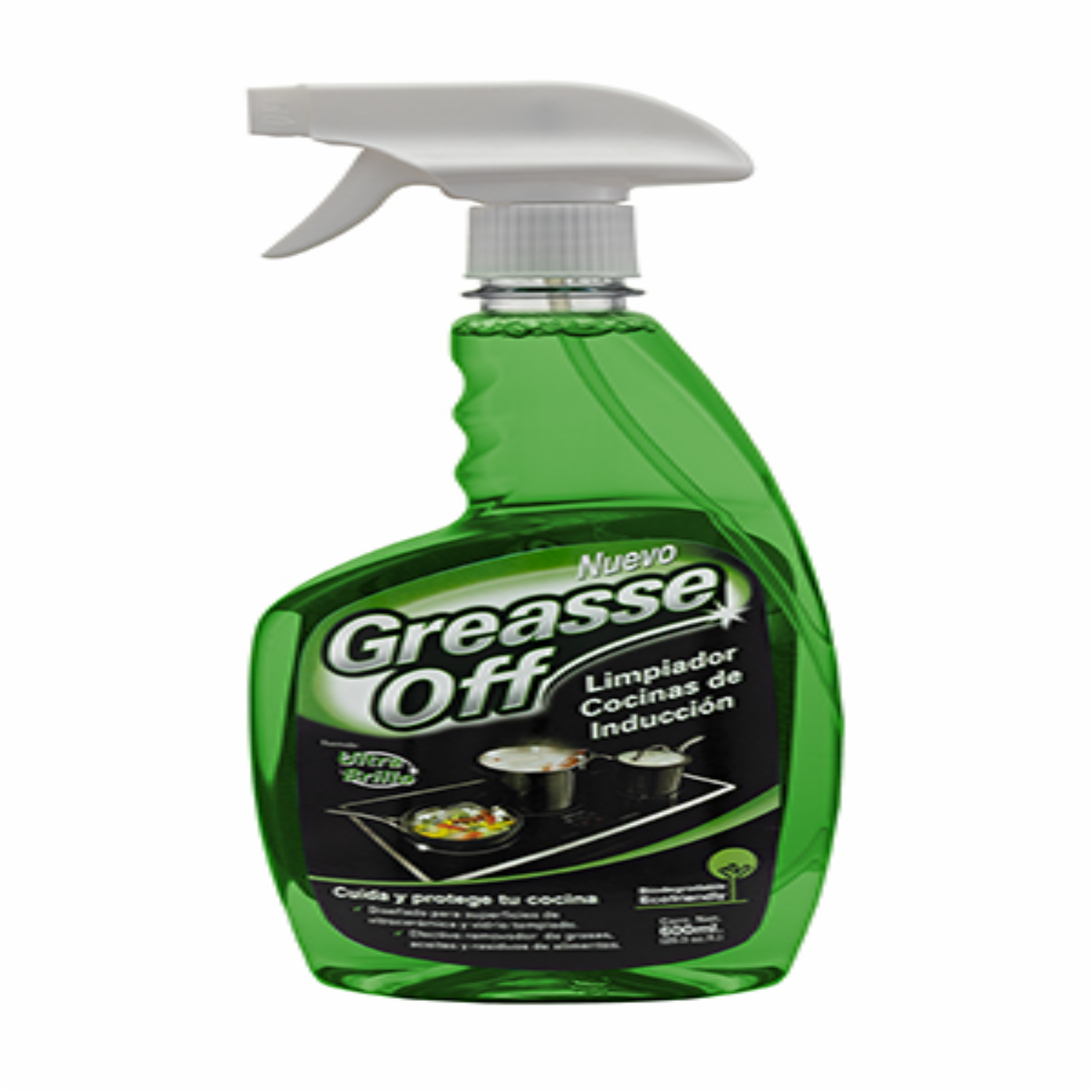 Limpiador De Cocinas A Induccón GREASSE OFF 600 Ml