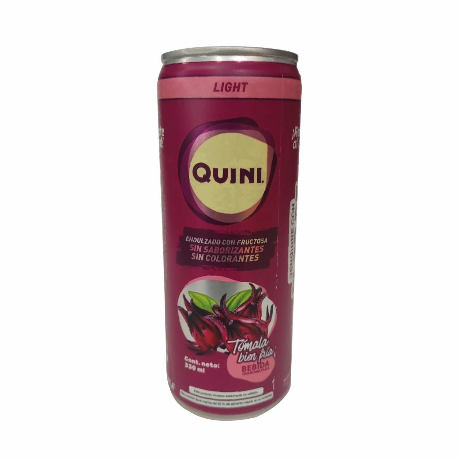 Bebida Carbonatada De Jengibre Con Flor De Jamaica QUINI 330 ML