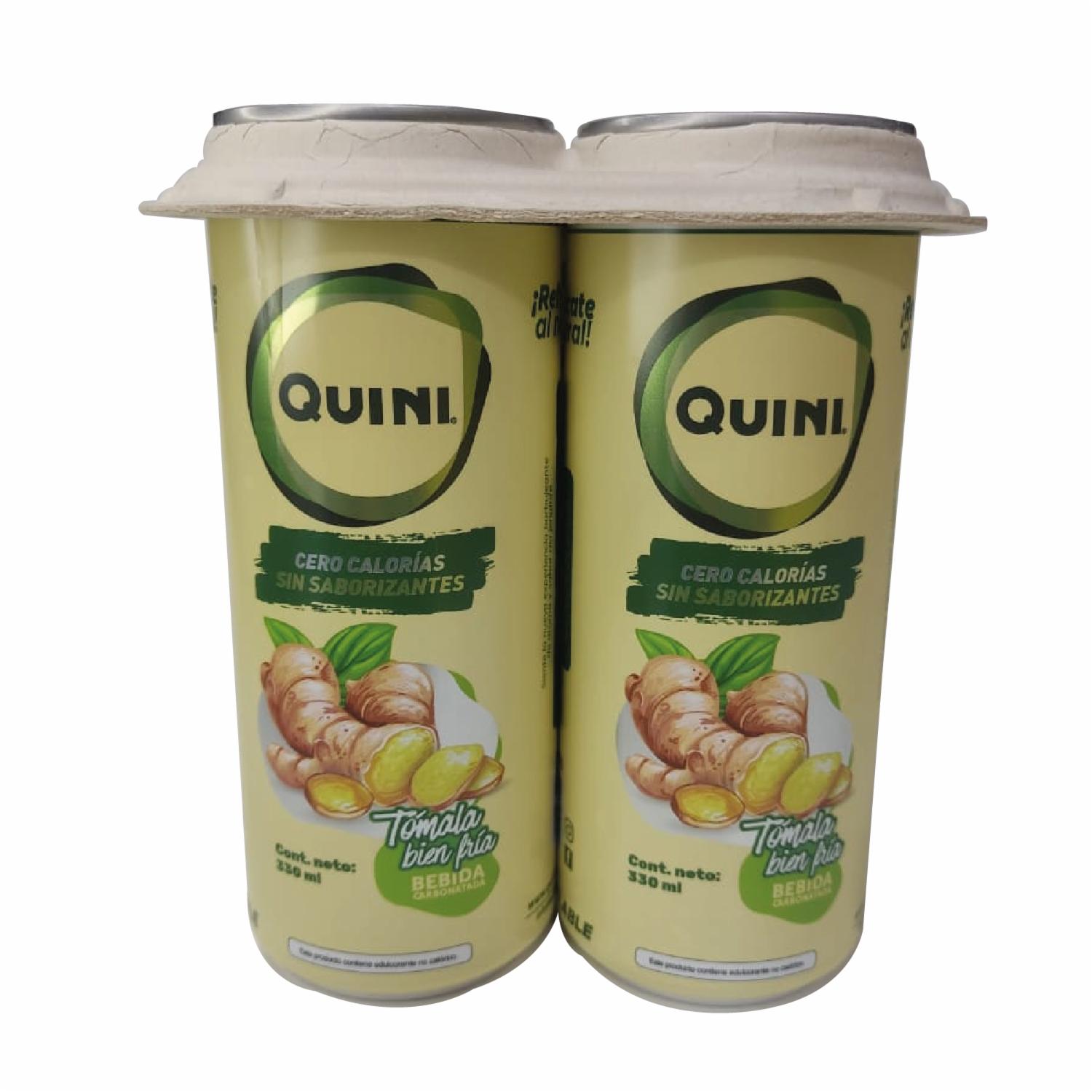 Bebida Tónica De Jengibre QUINI 4 X 330 ML