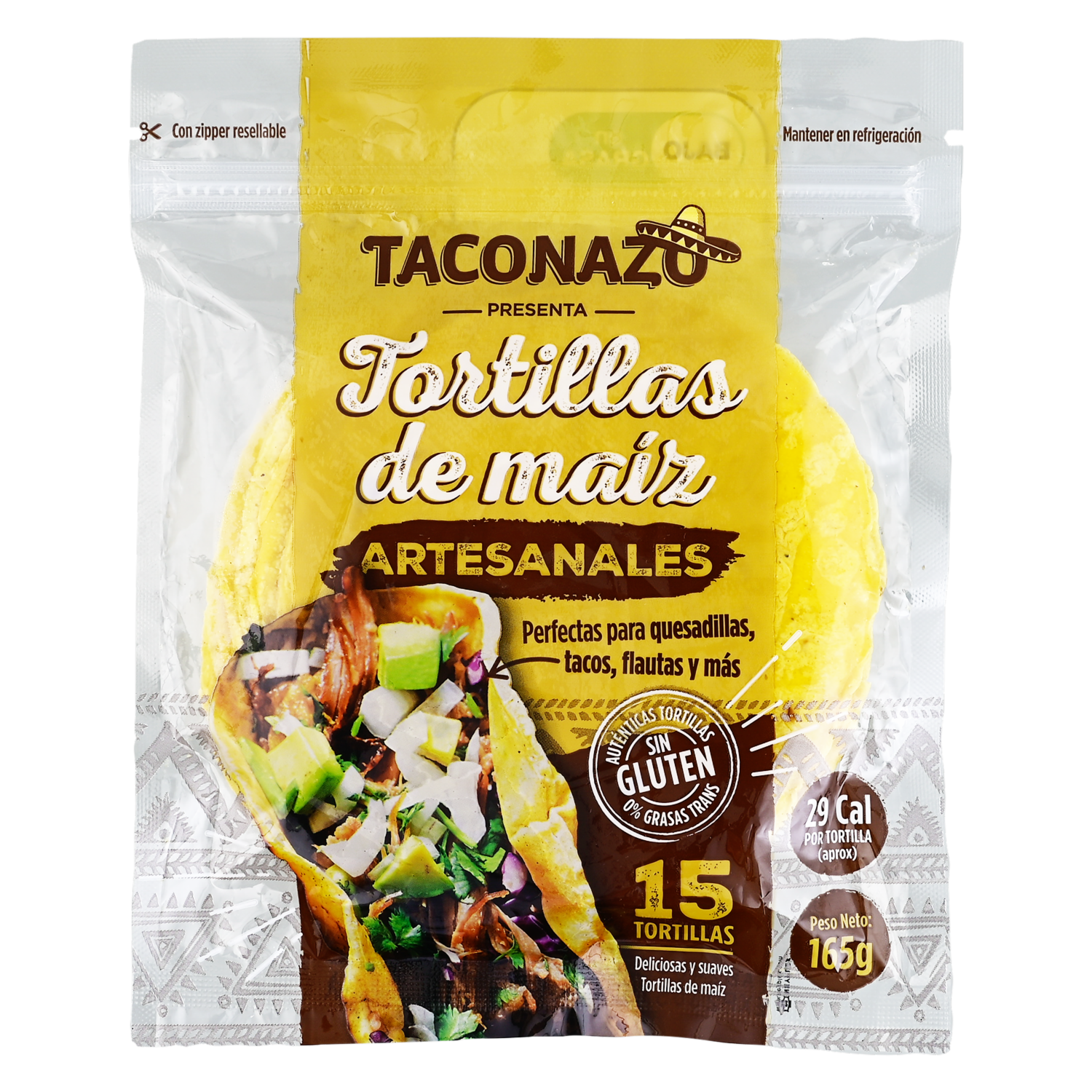 Tortillas De Maíz TACONAZO Funda
