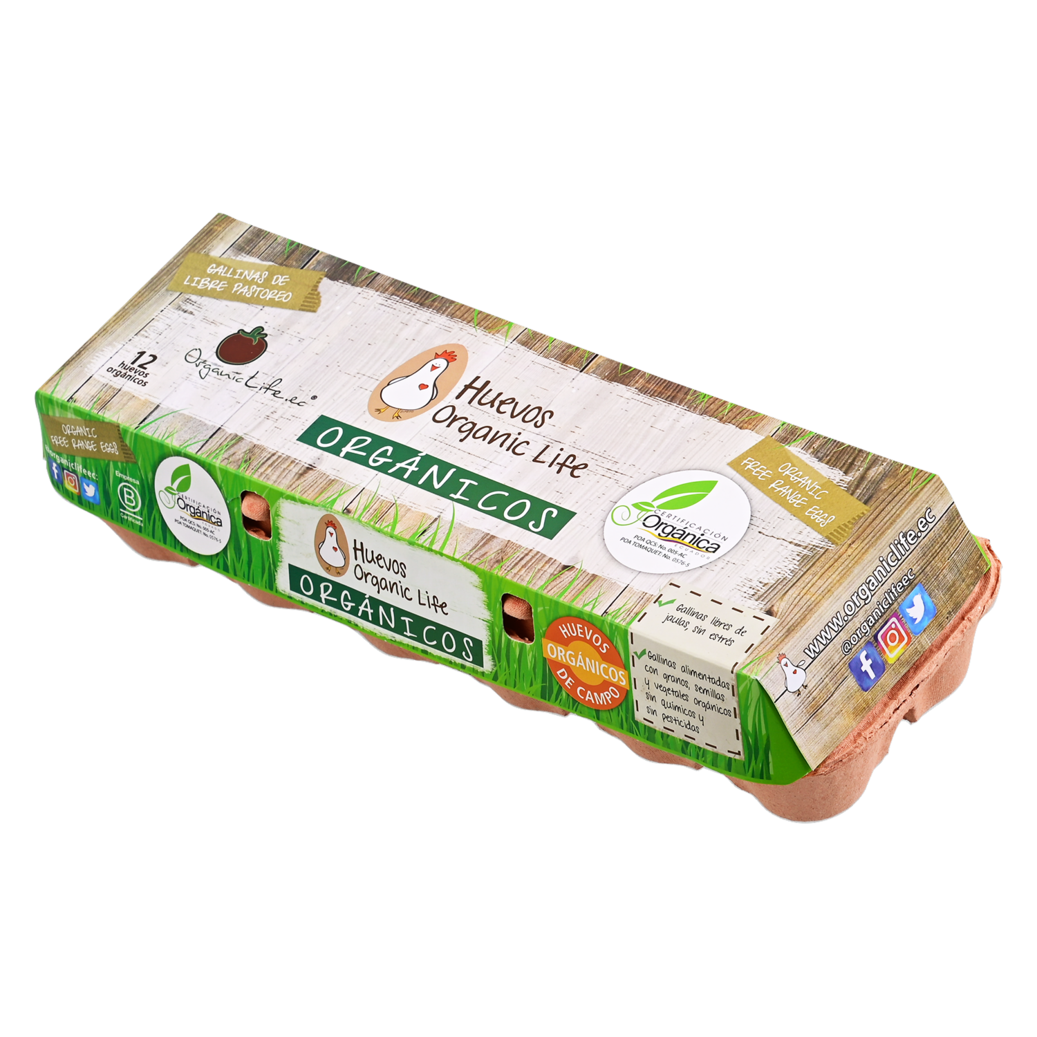 Huevos Orgánicos X12 Uds ORGANIC LIFE