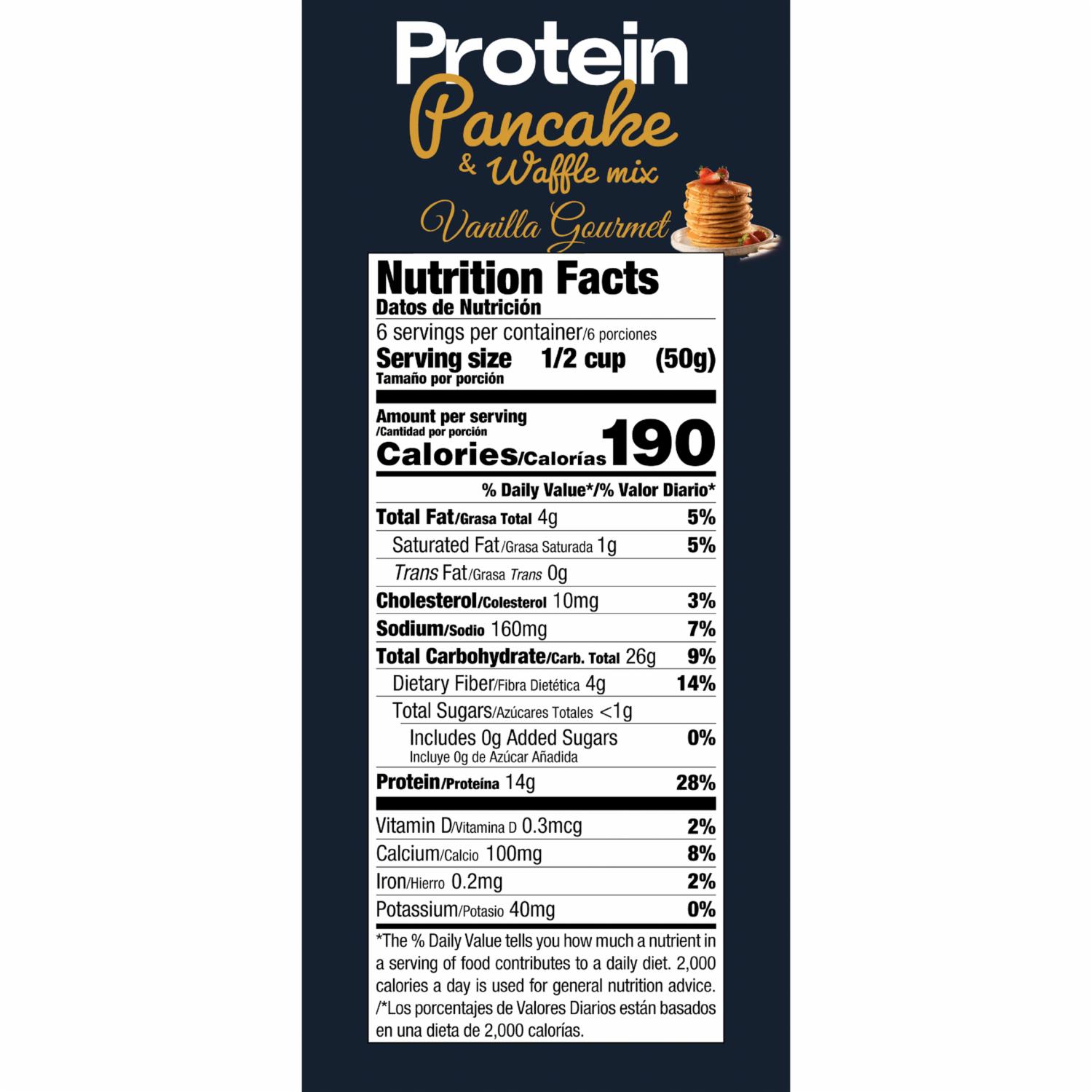 Proteína Premezcla Para Waffles Y Pankakes Sabor A Vainilla URBAN NUTRITION 300 G