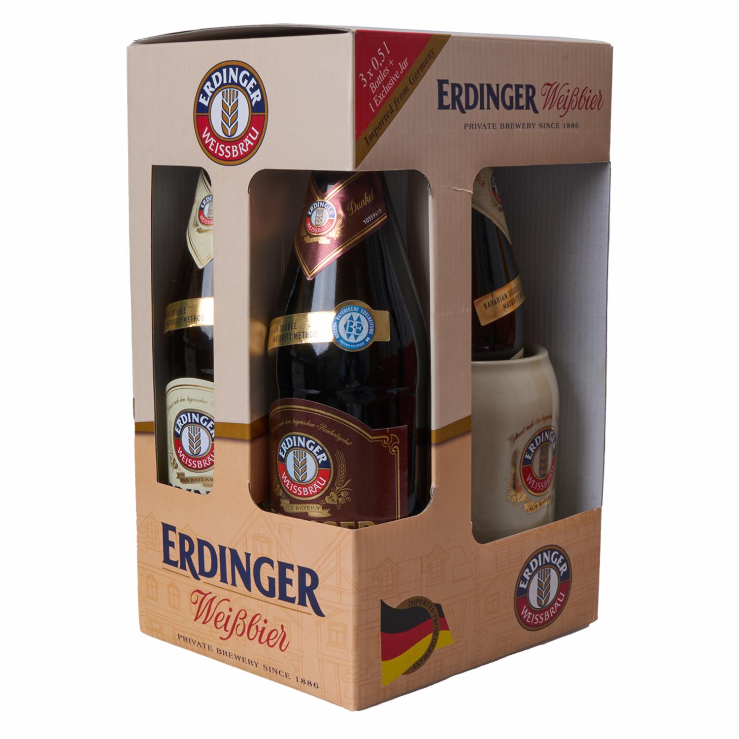 3pack Cerveza Erdinger Mas Jarro Erdinger 3 X 500 Ml