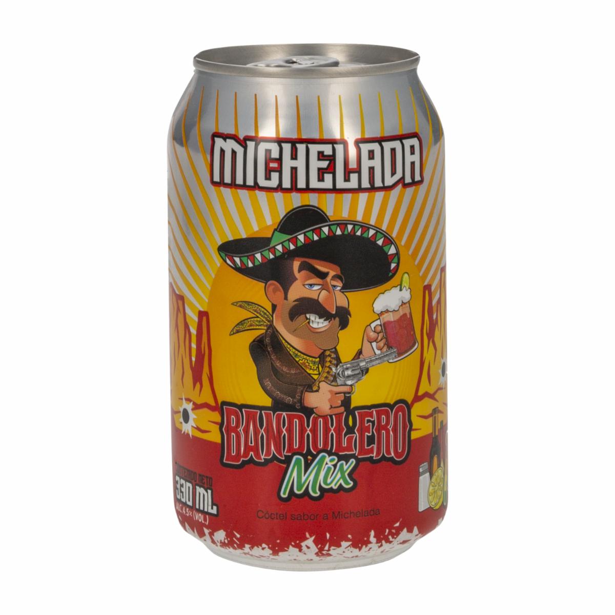 Michelada Lista En Lata BANDOLERO MIX 330 ML