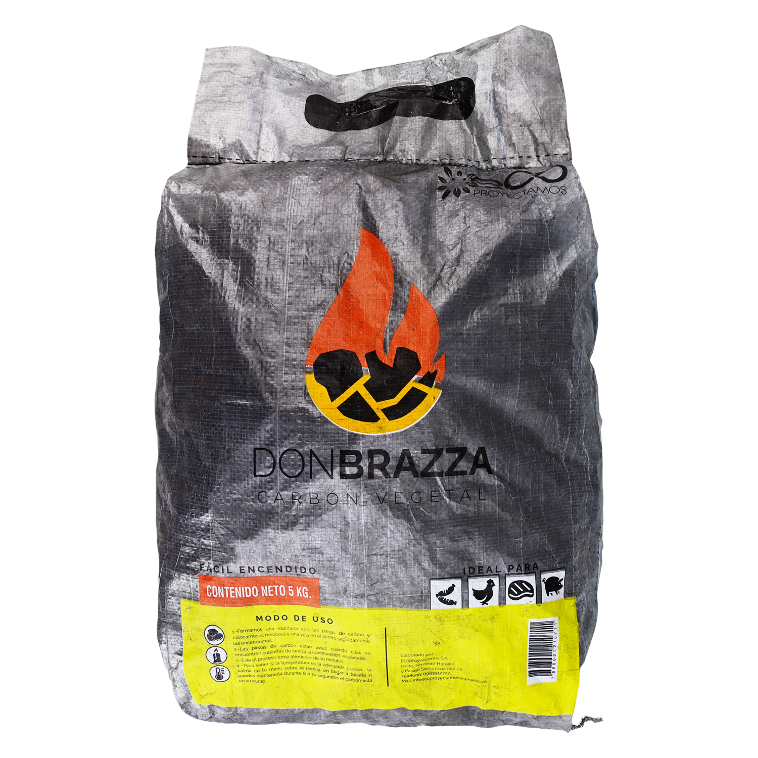 Carbón Vegetal 5Kg DONBRAZZA 5 Kg