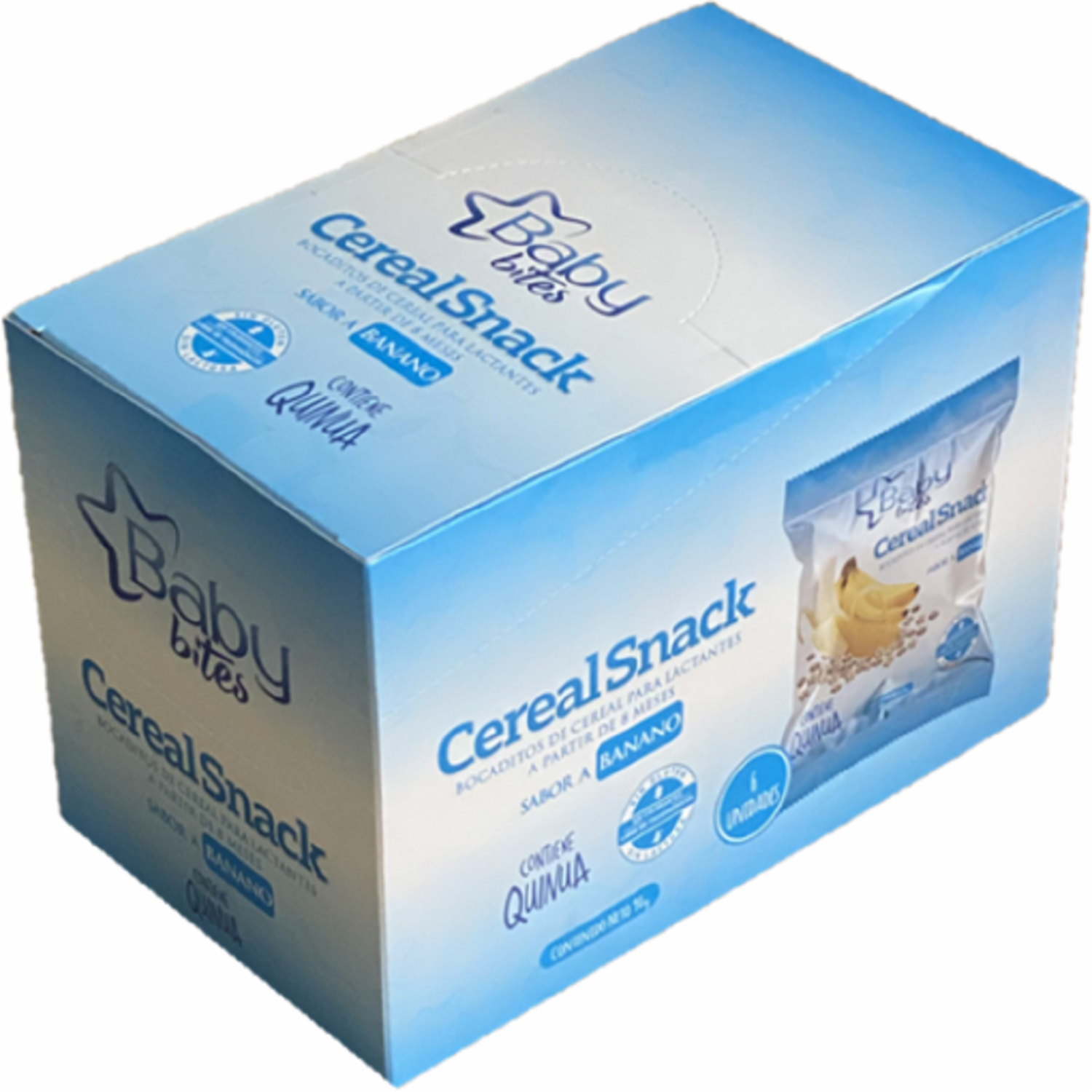 Cereal Snack Banano BABY BITES Pack 6 X 15 G