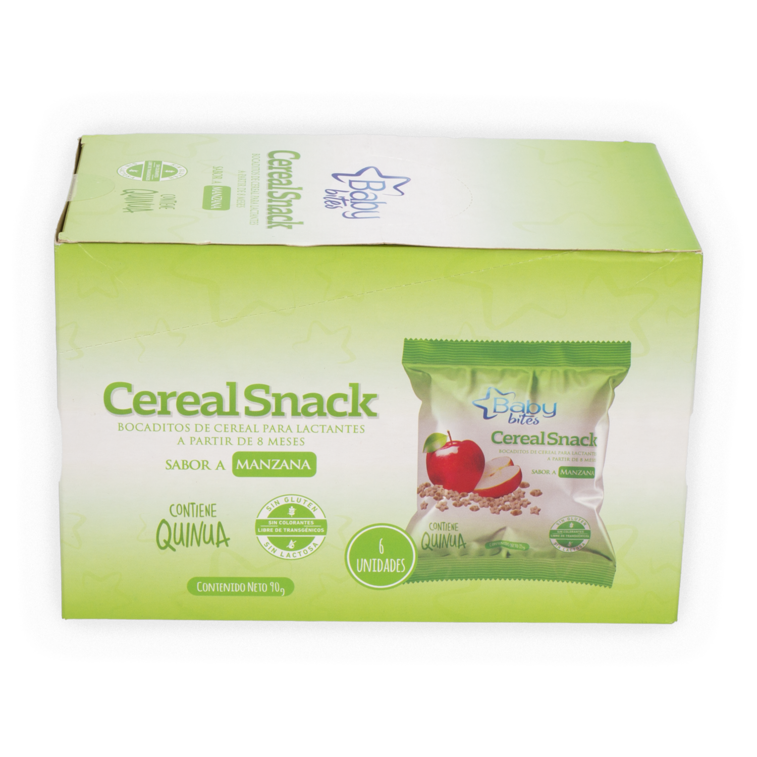 Cereal Snack Manzana BABY BITES Pack 6 X 15 G