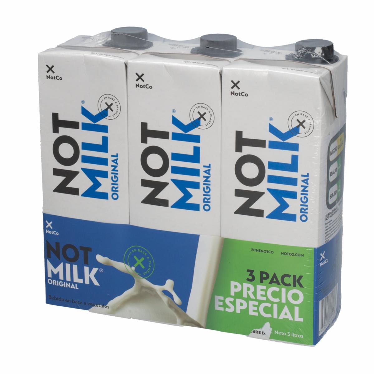 Bebida Láctea De Vegetales Original NOT MILK 3 X 1 000 ml