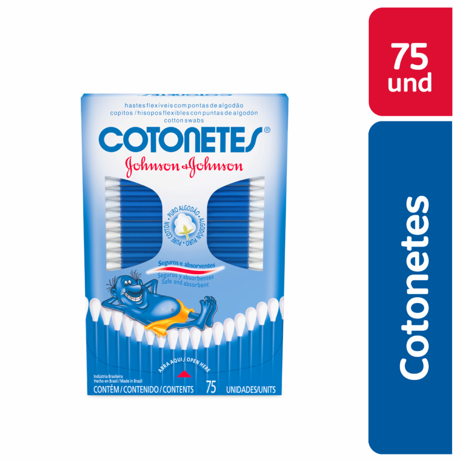 Cotonetes Seguros Y Absorventes JOHNSON & JOHNSON 75 U