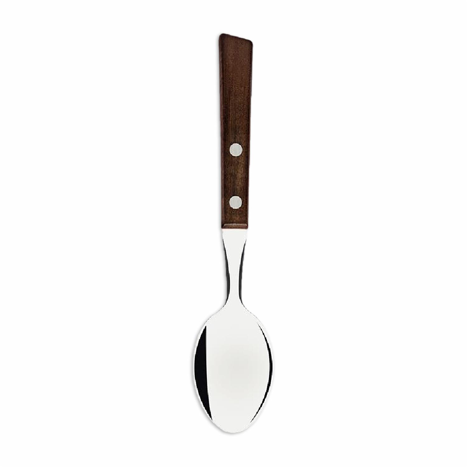 Set De Cubiertos Cucharas Con Mango De Madera Tradicional Para Mesa 3 Puestos TRAMONTINA 3 Piezas