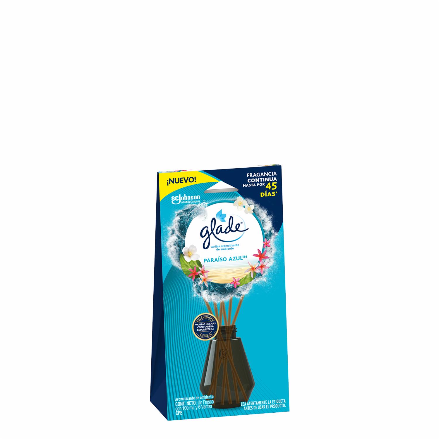 Varitas Aromatizantes Paraíso Azul GLADE 100 Ml