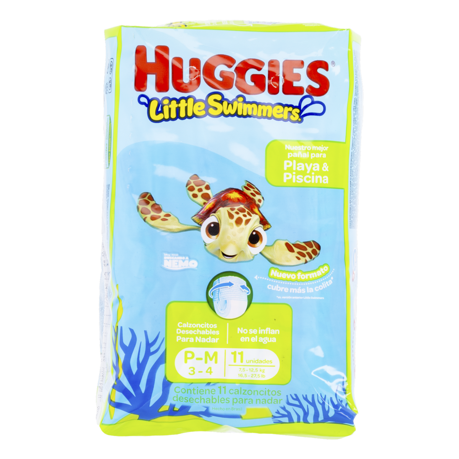 Pañales Para Piscina Little Swimmers Diseño Nemo P-M HUGGIES X 11 Uds