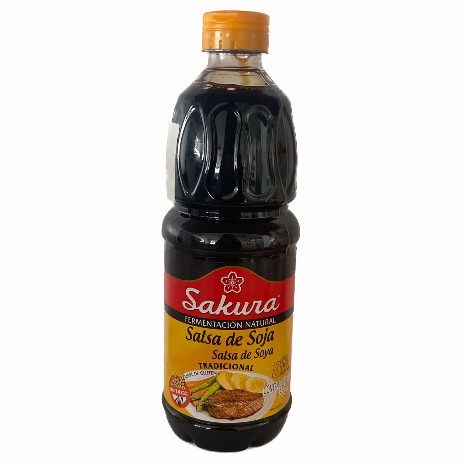 Salsa De Soya Libre De Gluten SAKURA 500 Ml