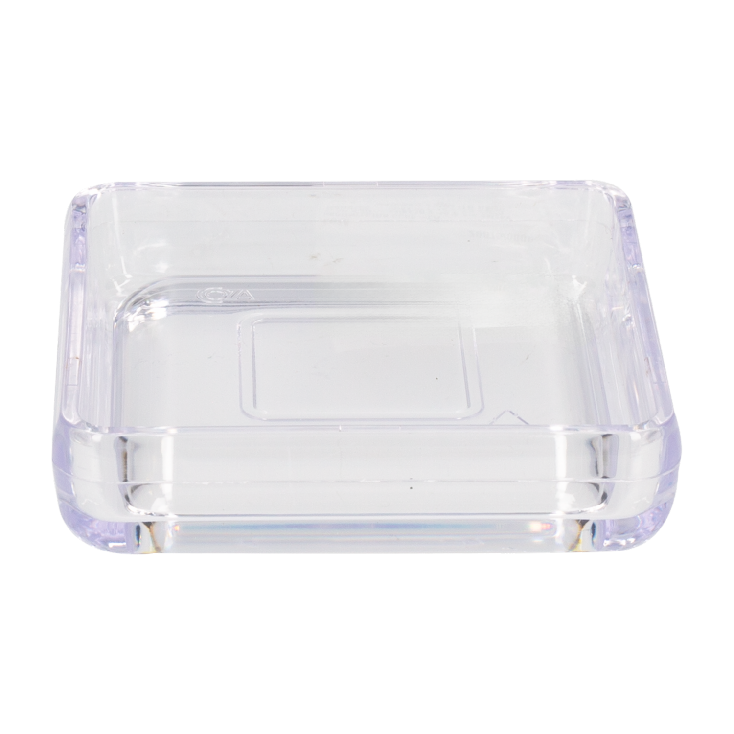Jabonera De Plástico Tipo Cristal En Forma De Cubo COZA Unidad
