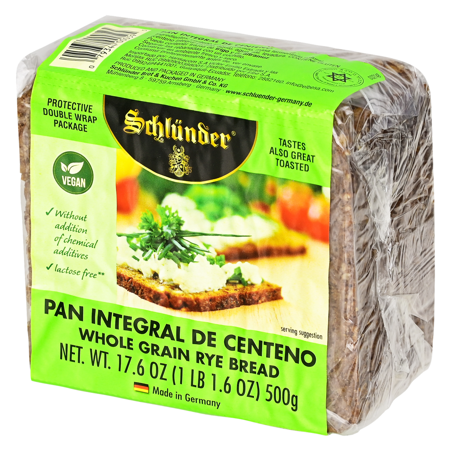 Pan Integral Centeno SCHLÜNDER 500 G