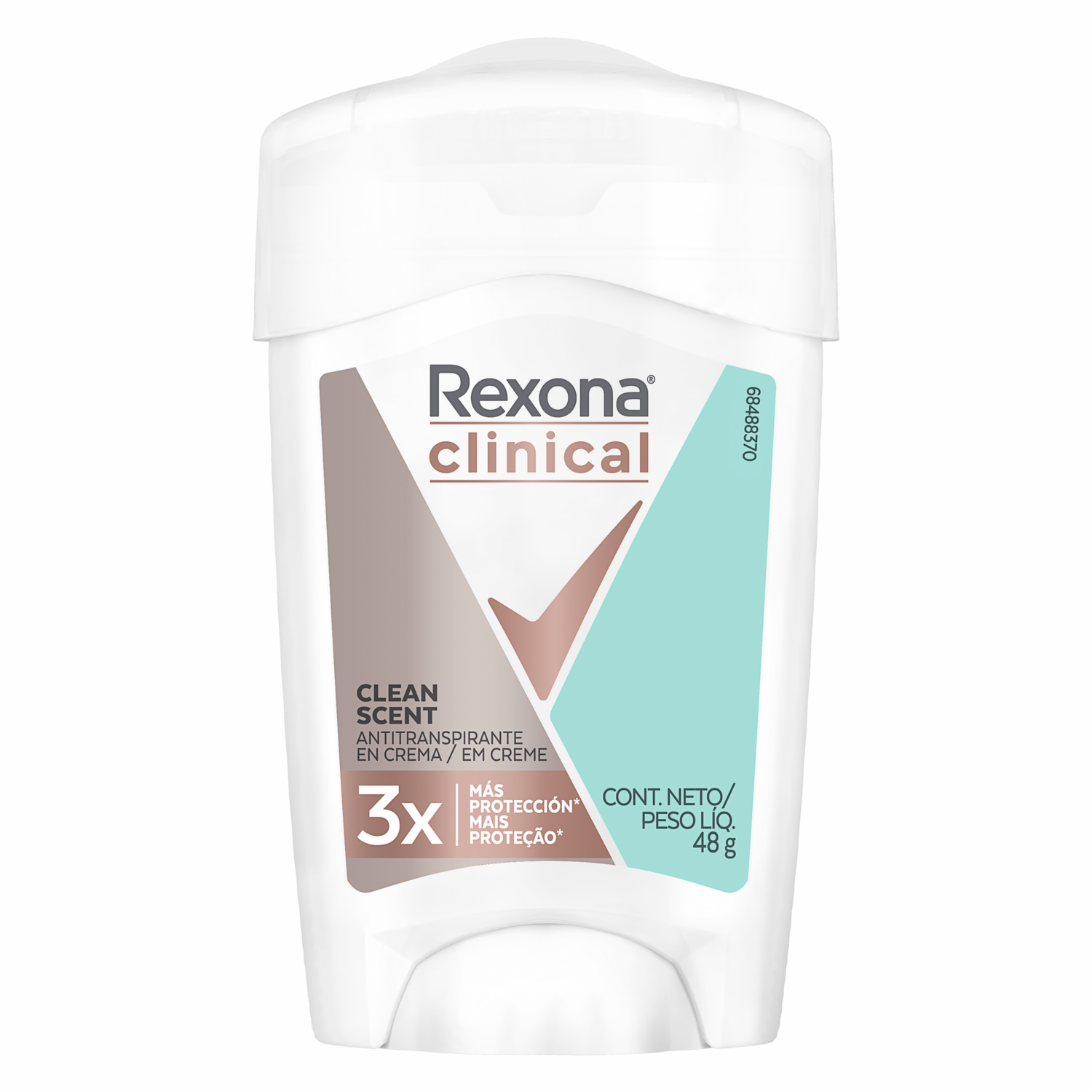 Desodorante En Crema Para Mujer Clínica Clean Scent 48 H REXONA 48 G