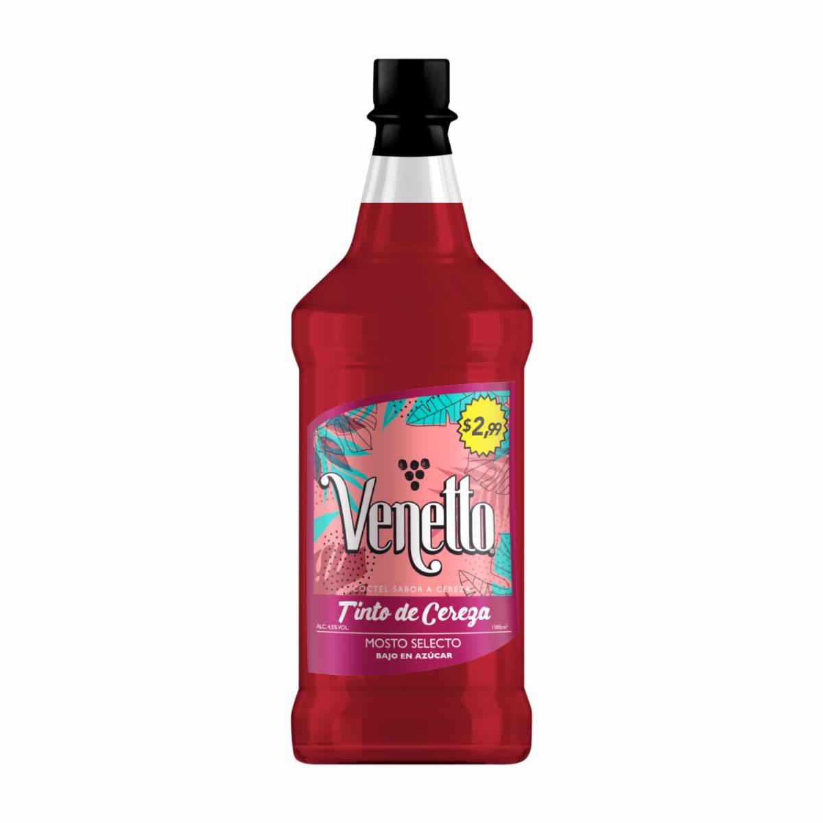 Coctel Sabor A Cereza Mosto Selecto Venetto 1500 Ml