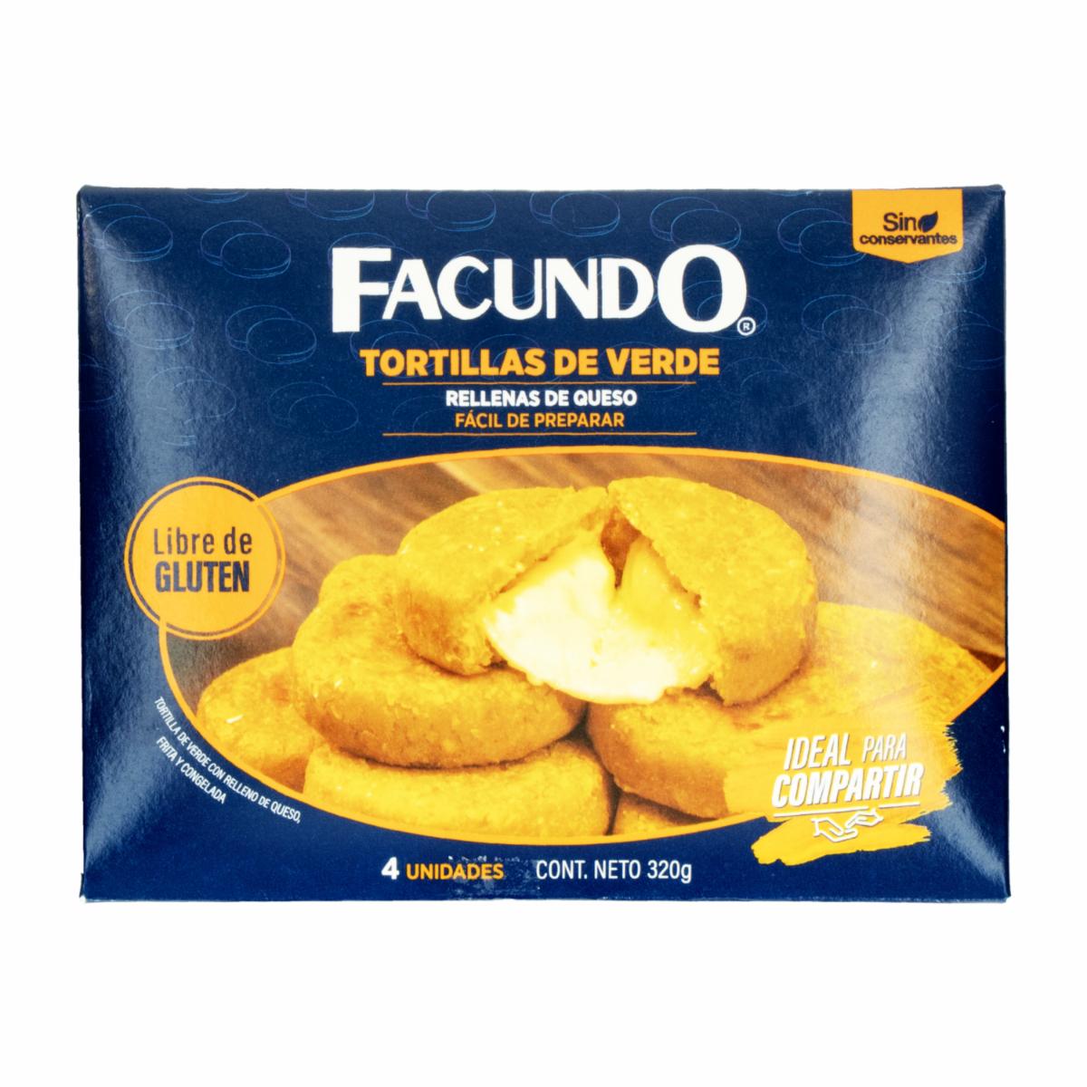 Tortilla De Verde Con Queso FACUNDO 320 G