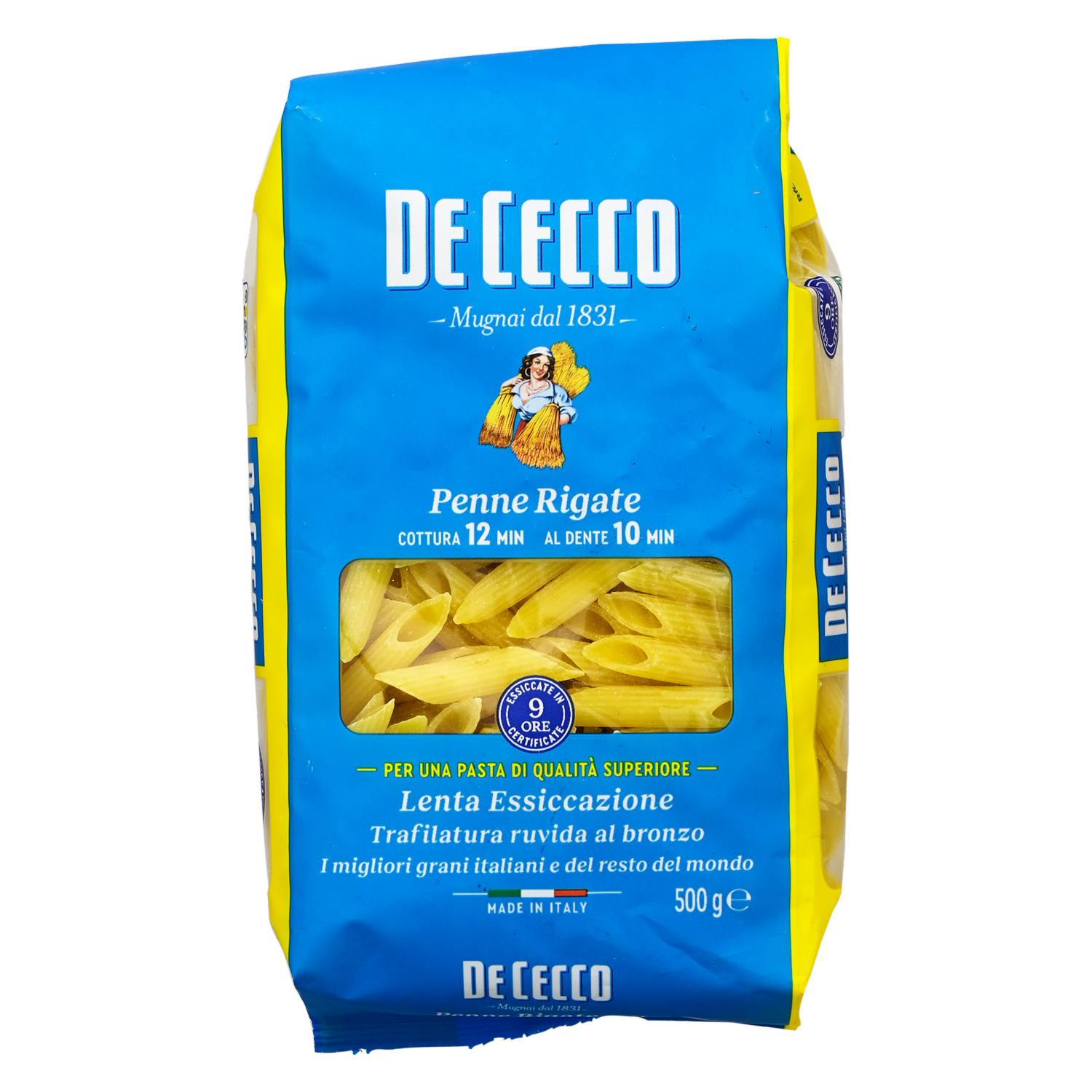 Pasta Penne Rigate De Trigo Duro DE CECCO 500 g