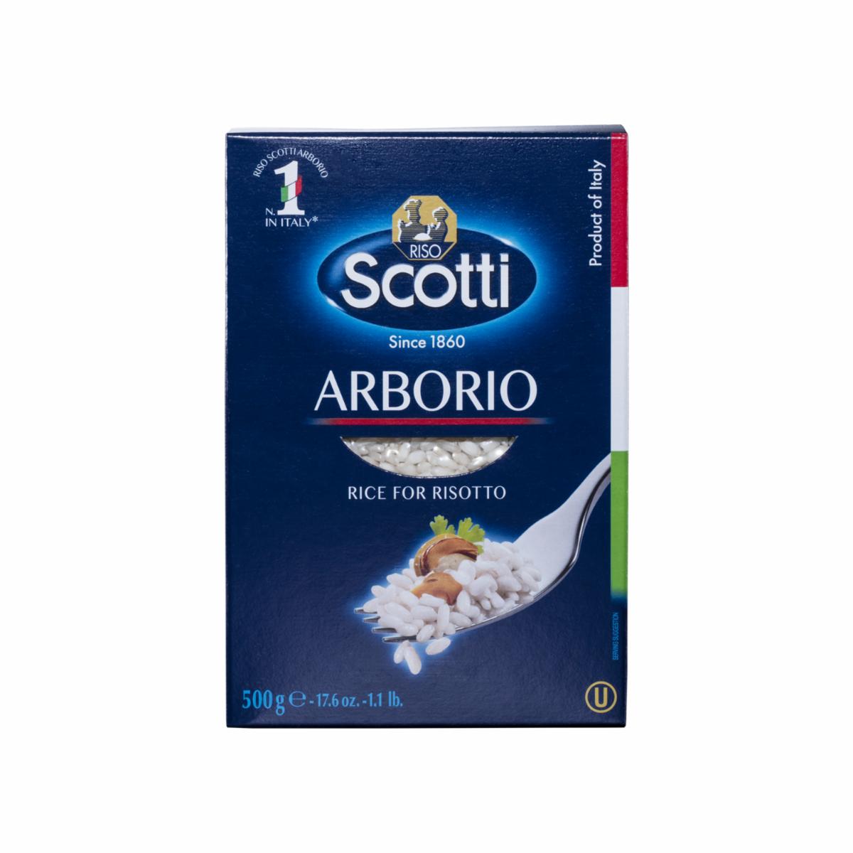 Arroz Arborio para hacer Risotto SCOTTI 500 G