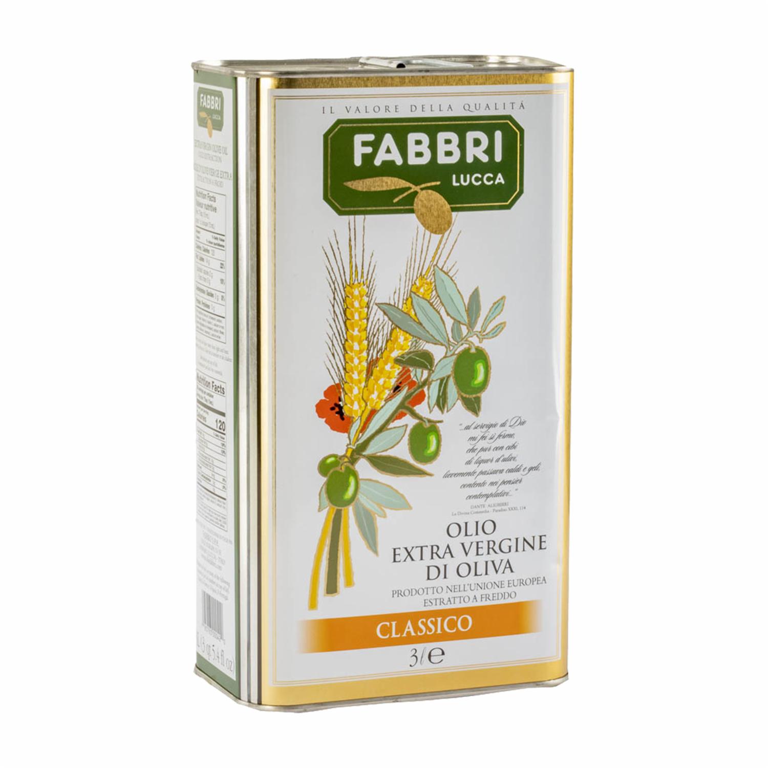 Aceite De Oliva Extra Virgen FABBRI LUCCA 3000 Ml