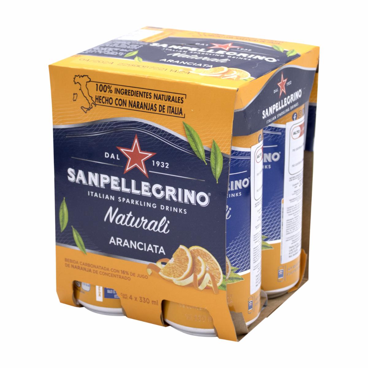 Bebida De Naranja Aranciata 4pack S.PELLEGRINO 4 X 330 G