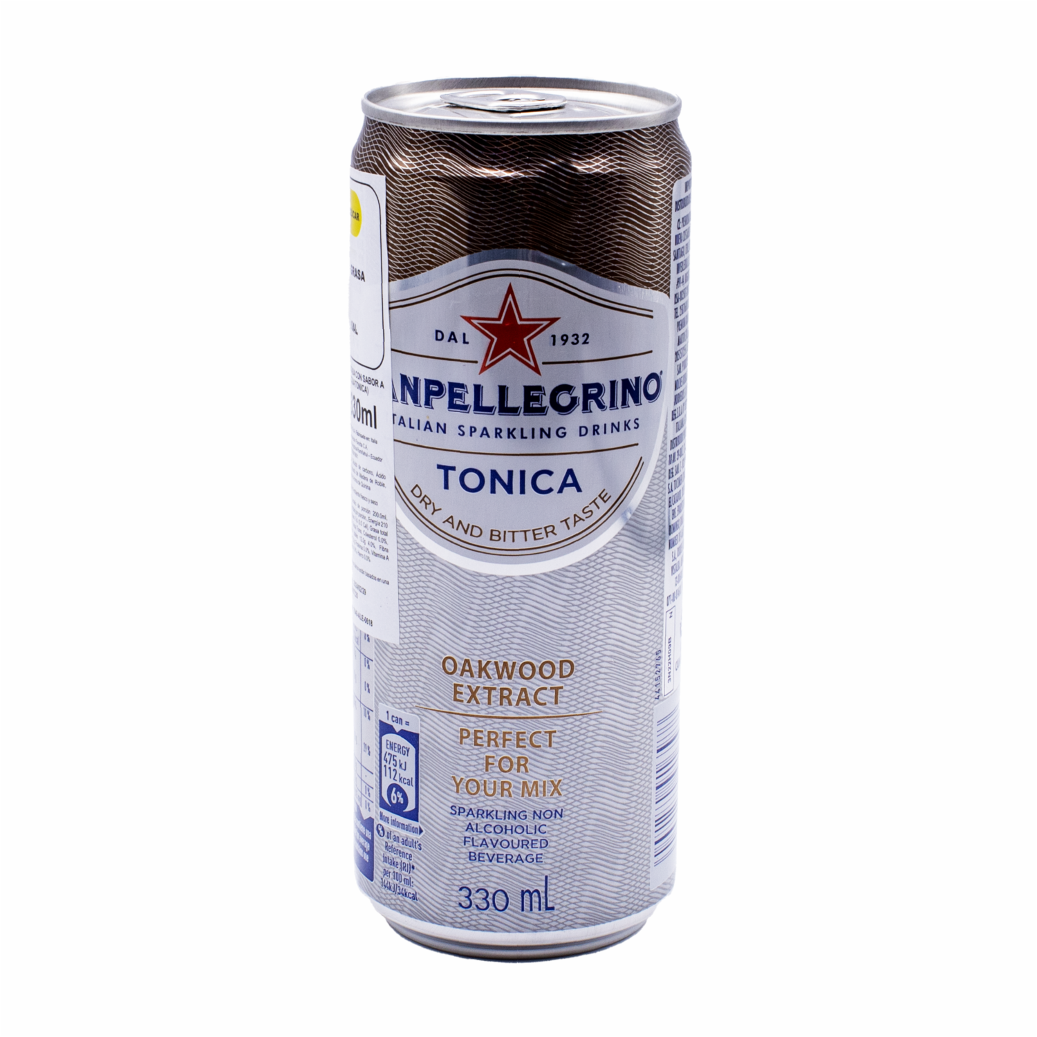 Agua Carbonatada Con Quinina S.PELLEGRINO Lata