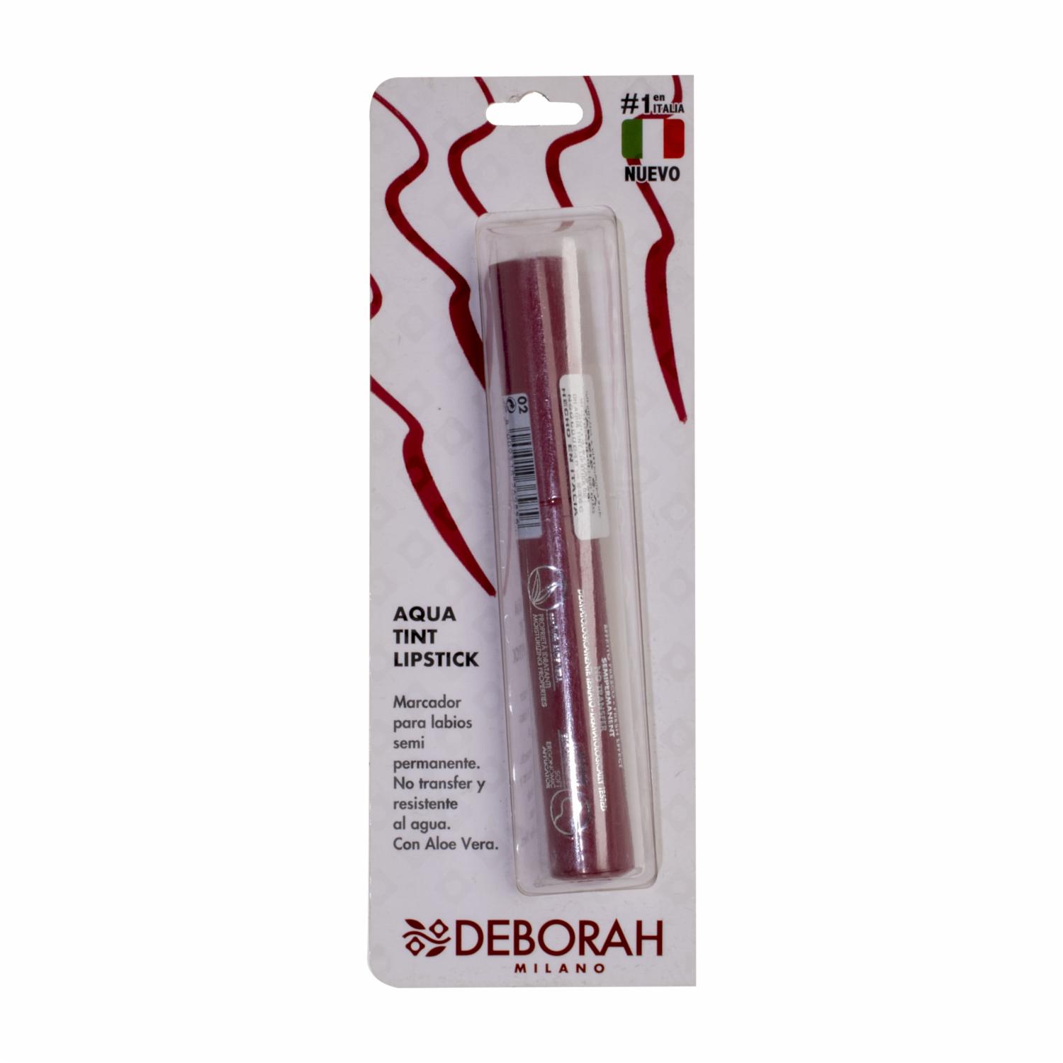 Tinta De Labios Aqua Rosse 02 DEBORAH MILANO 2,5 G