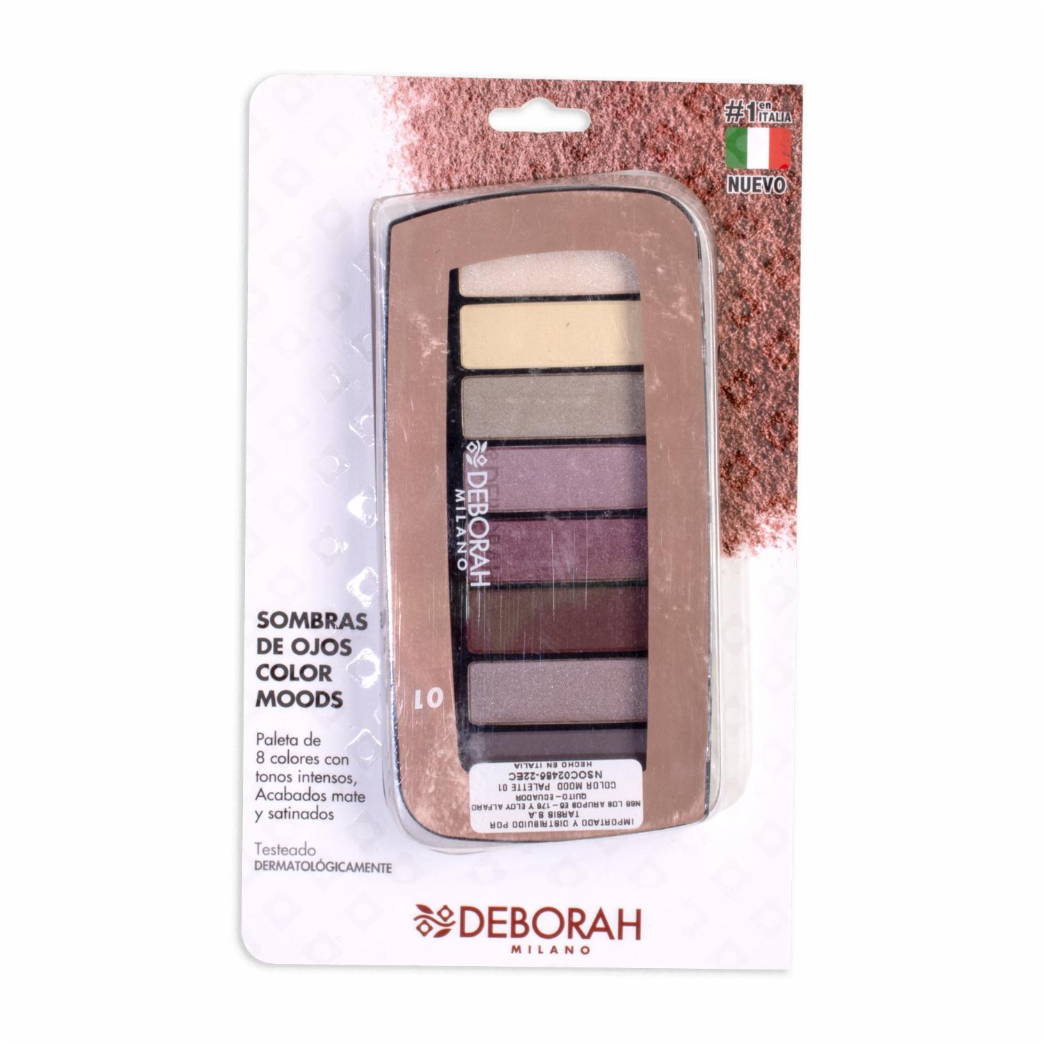 Paleta De Sombras Color Moods Sunrise 01 DEBORAH MILANO 8 G
