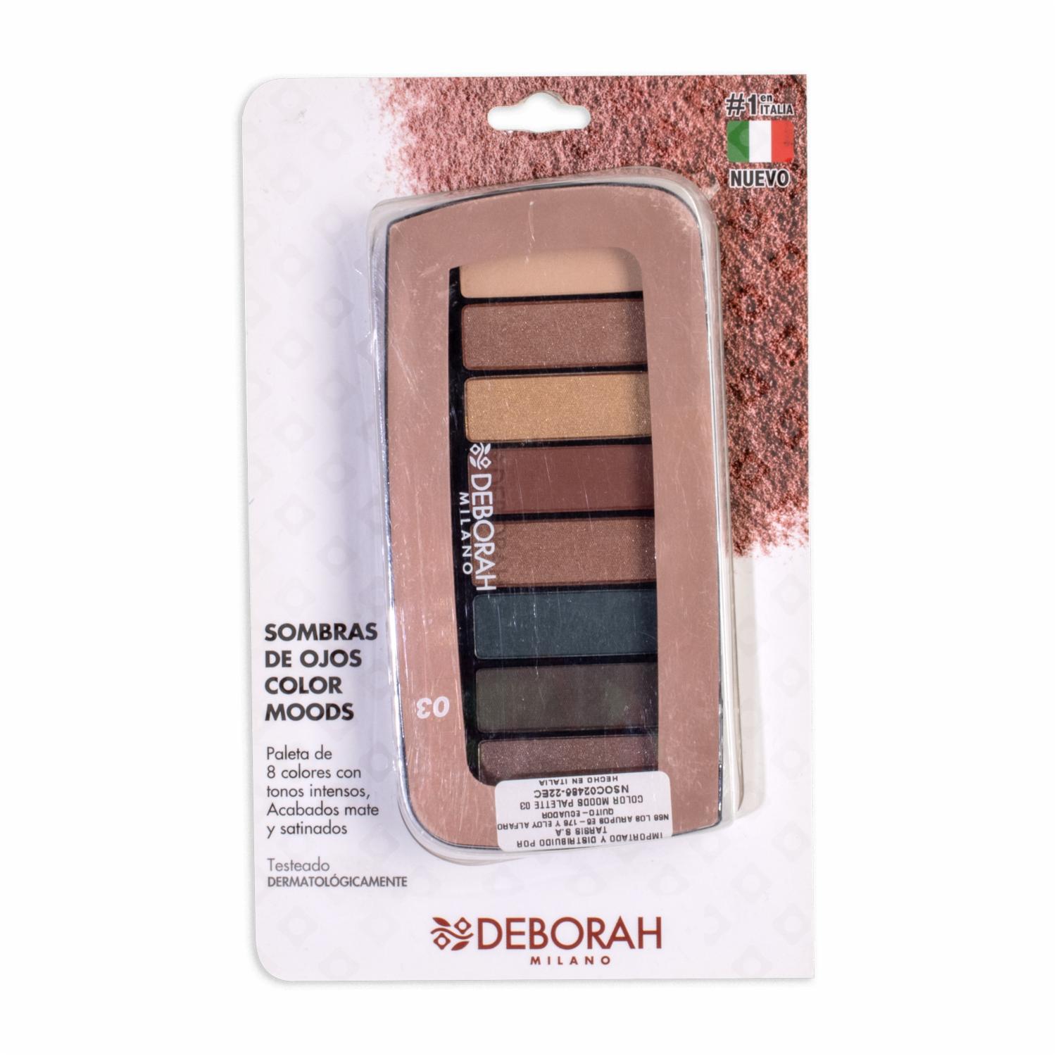 Paleta De Sombras Color Moods Sunset 03 DEBORAH MILANO 8 G