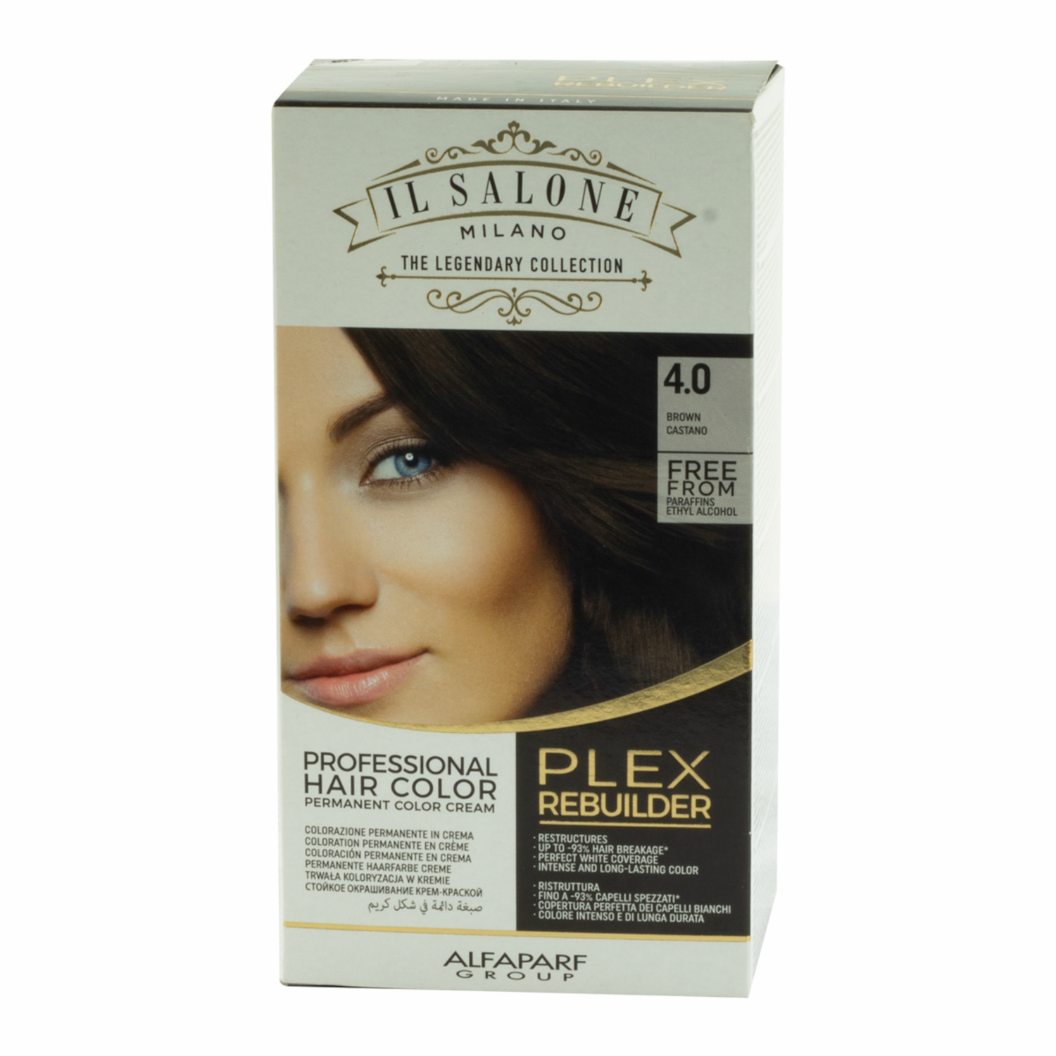 Tinte De Cabello Tono 4 Castaño Oscuro IL SALONE MILANO Paquete