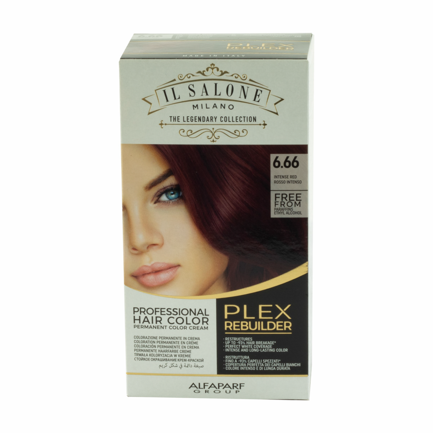 Tinte De Cabello Tono 6.66 Rojo Intenso IL SALONE MILANO Paquete