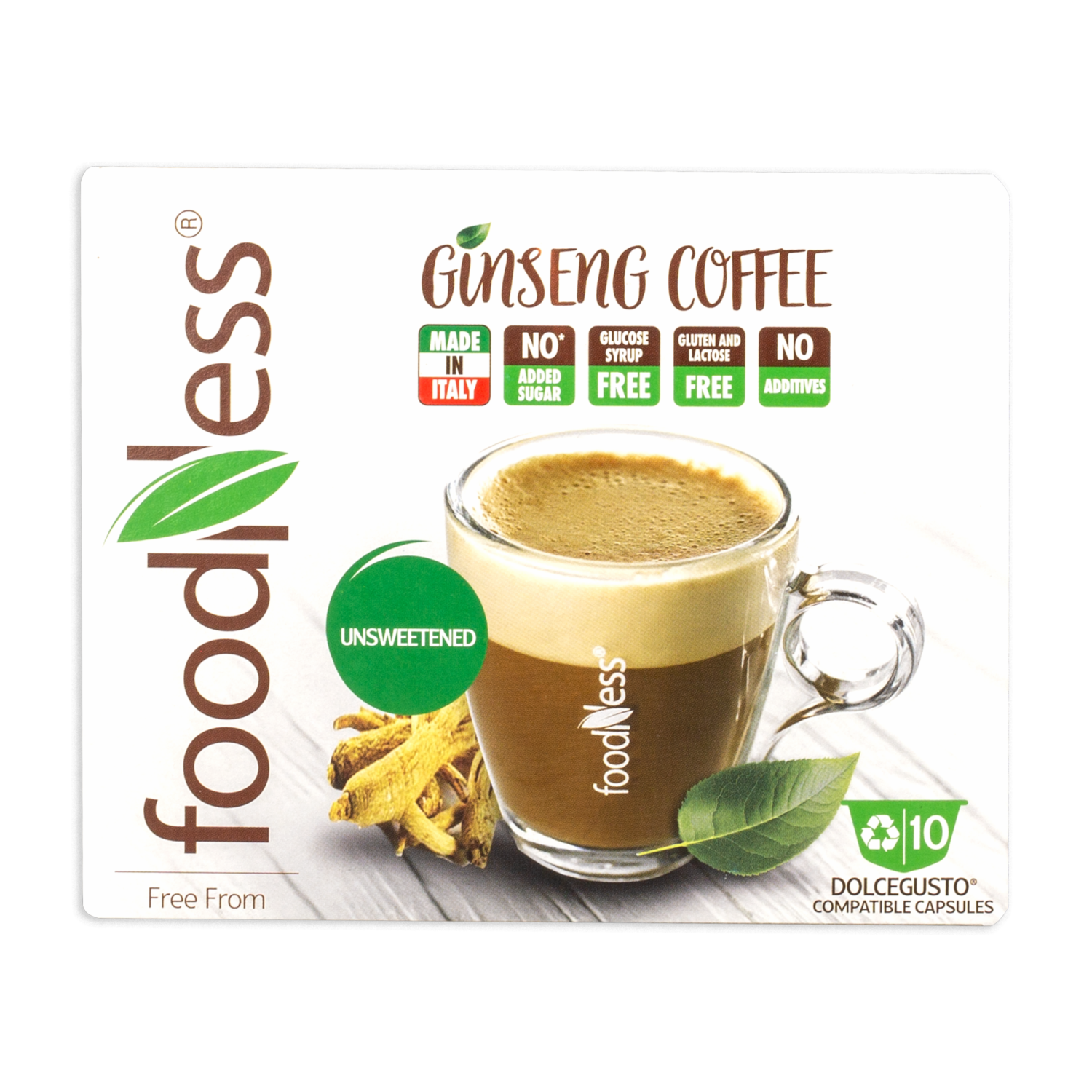 Café En Cápsulas Ginseng FOODNESS 60 G