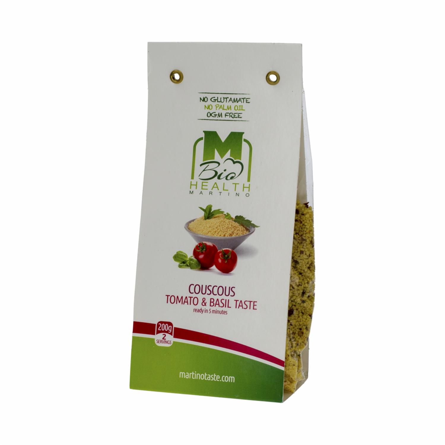 Cous Cous Tomate Albahaca Orgánico MARTINO 200 G