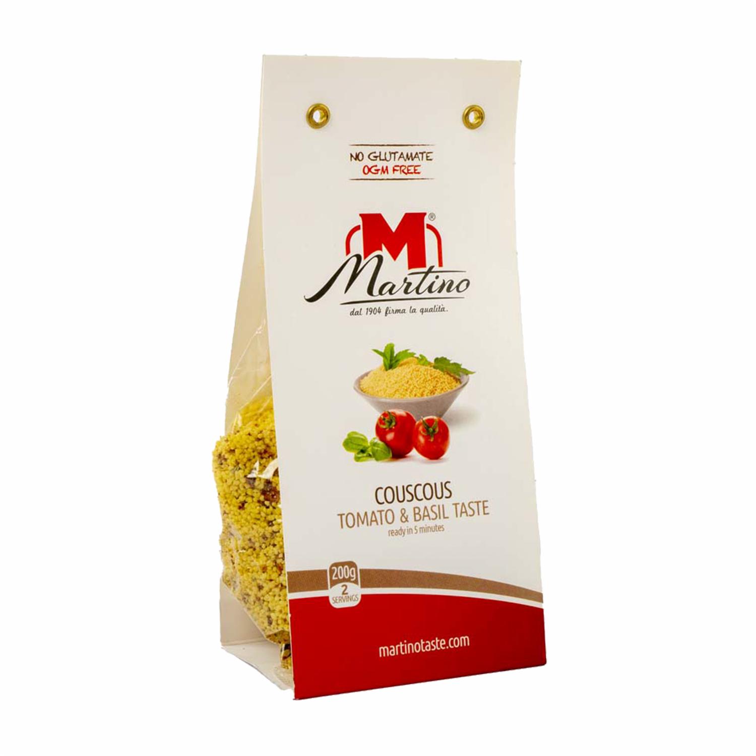 Cous Cous De Tomate Y Albahaca MARTINO 200 G
