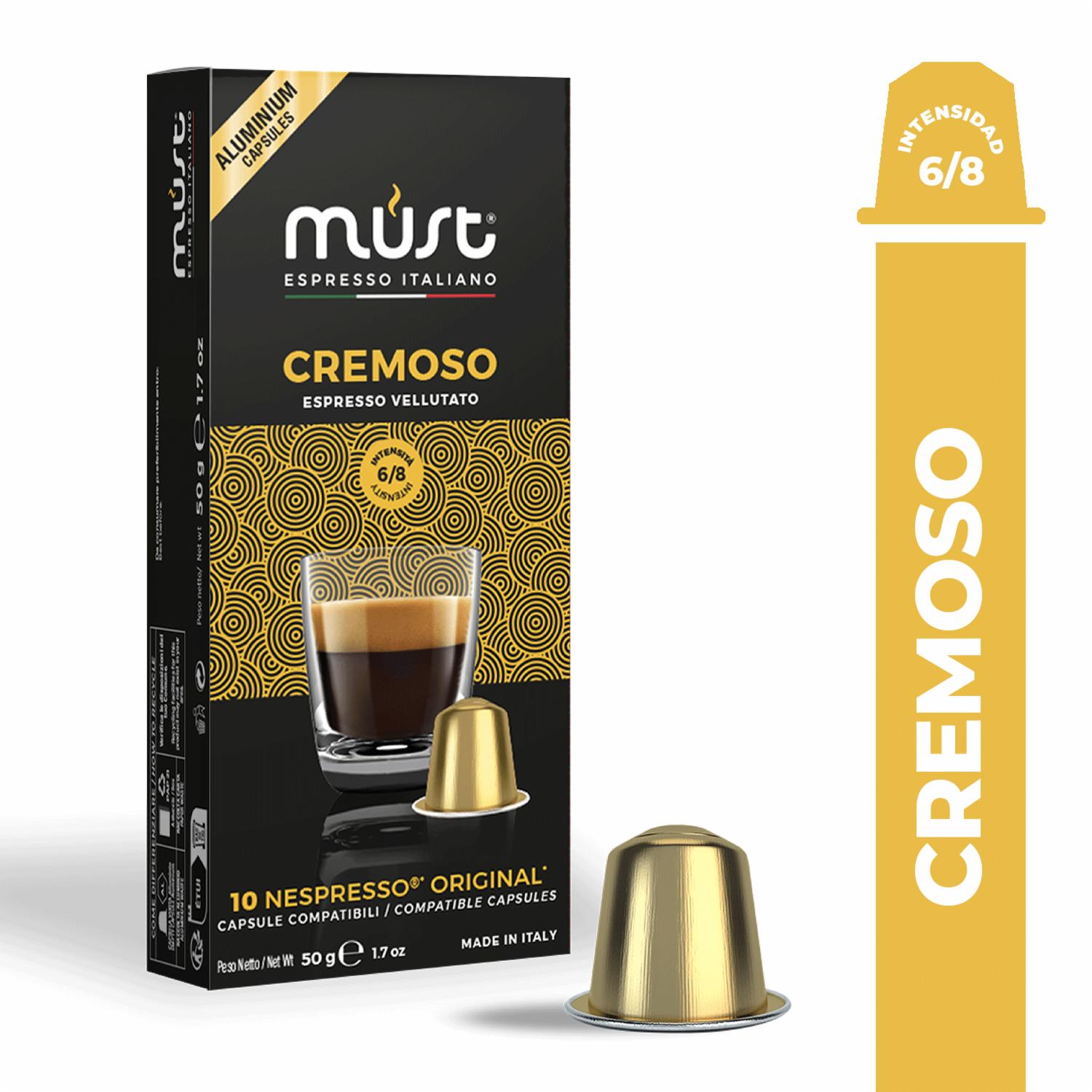 Café En Cápsulas Espresso Italiano Cremoso MUST 50 G