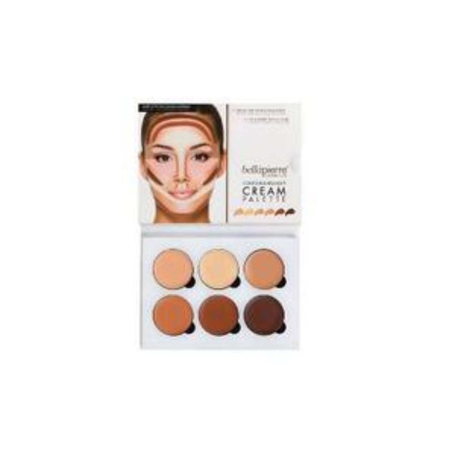 Contorno De Maquillaje E Iluminador Paleta En Crema BELLÁPIERRE COSMETICS Unidad