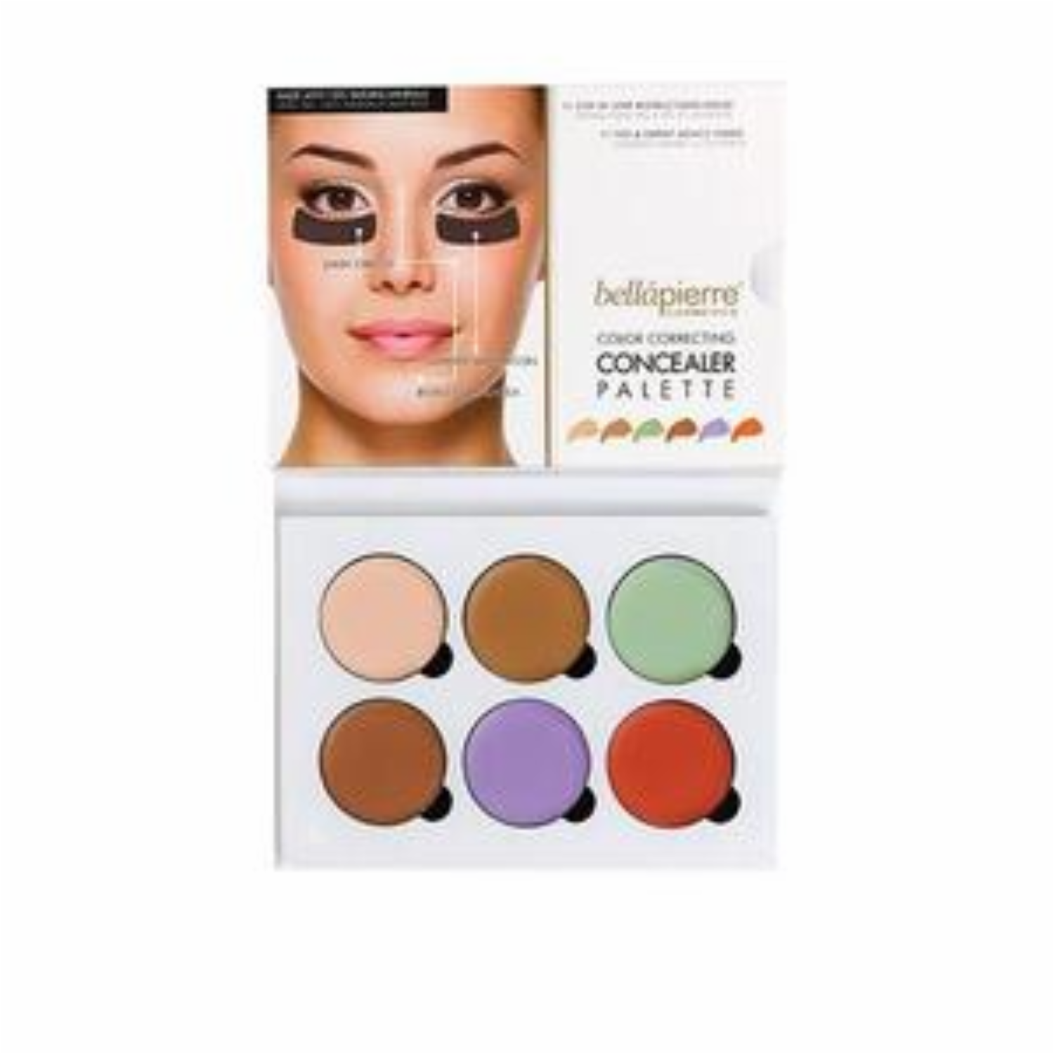 Corrector De Ojeras Paleta BELLÁPIERRE COSMETICS Unidad