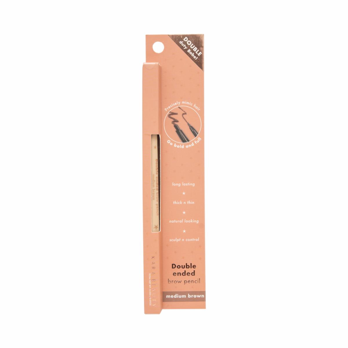 Delineador De Cejas Double Ended Medium Brown KARA BEAUTY 5 G