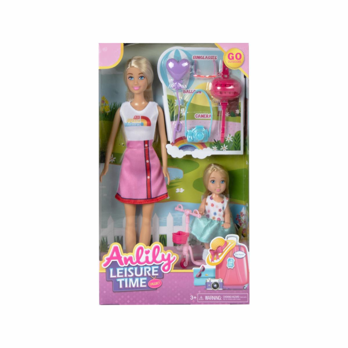 Set De Juego Muñecas Con Scooter ANLILY Incluye Accesorios