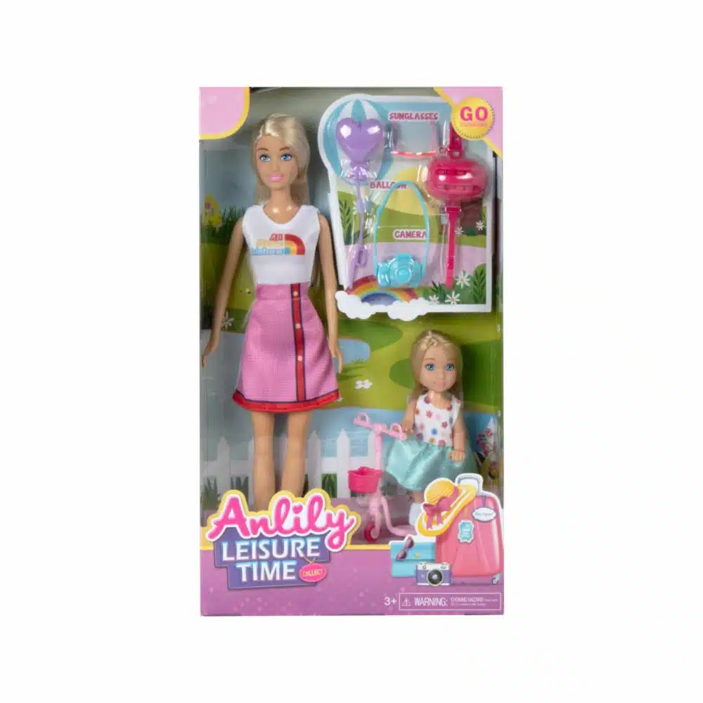 Set De Juego Muñecas Con Scooter ANLILY Incluye Accesorios Supermaxi