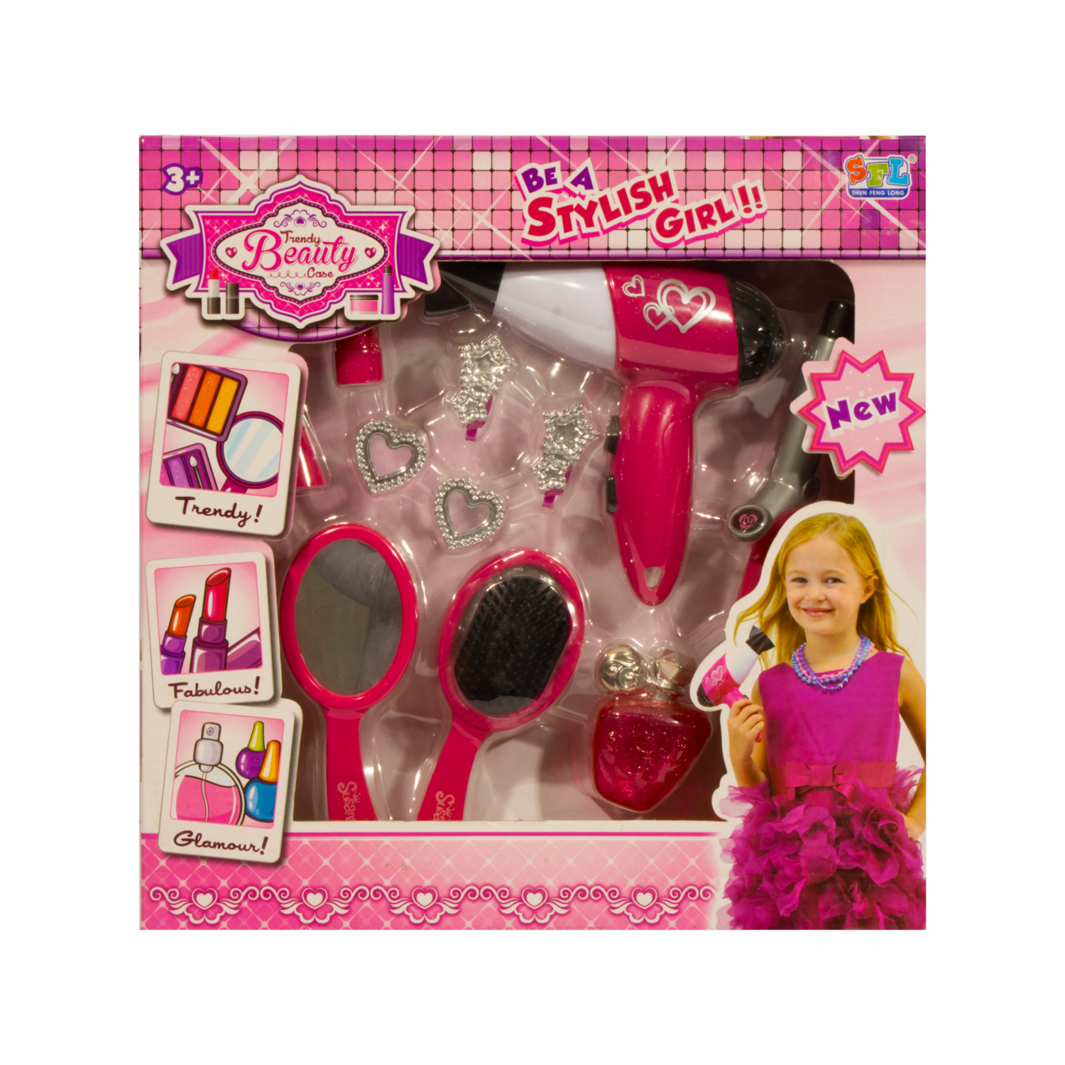 Juguete Set De Belleza SFL Incluye 10 Piezas