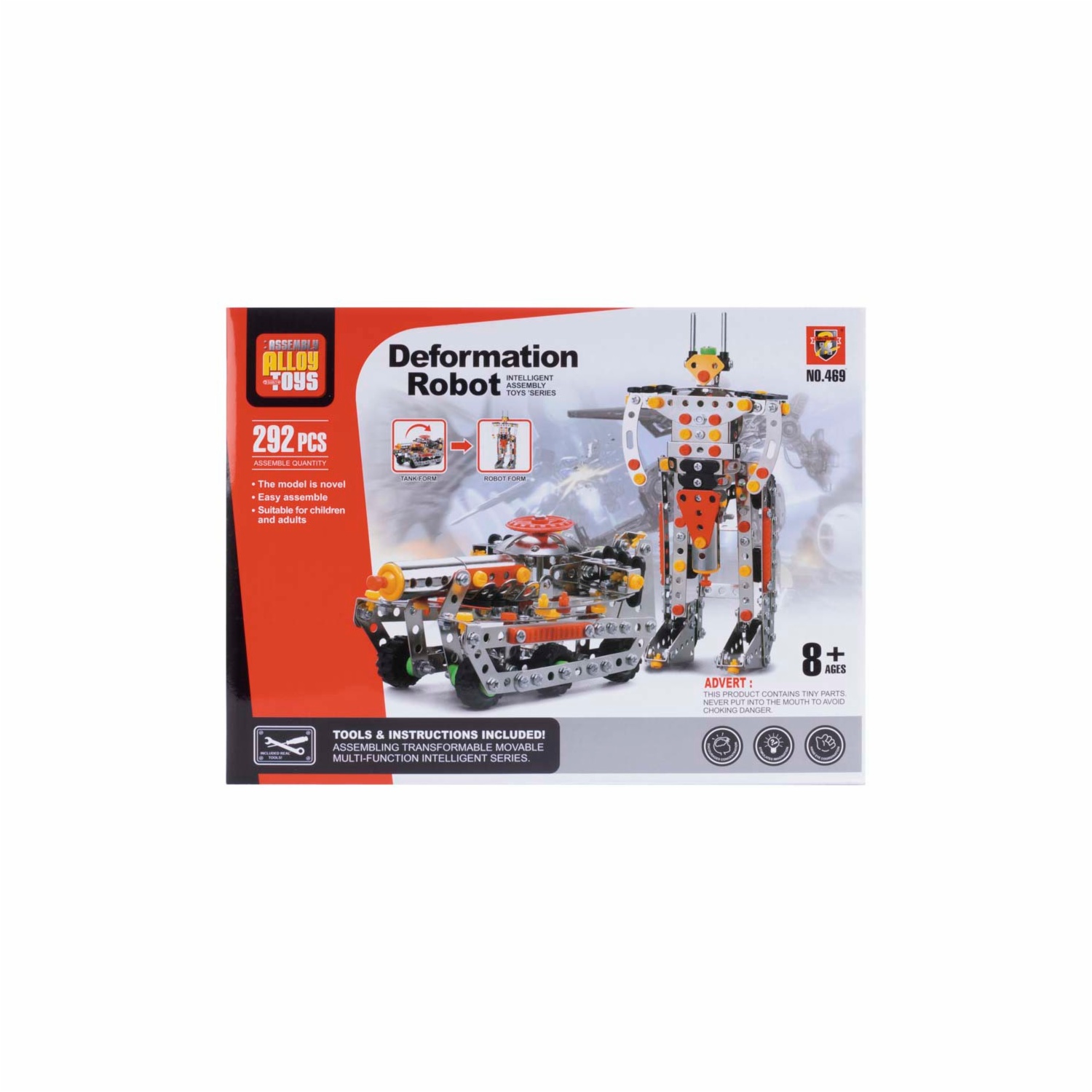 Kit Para Armar Robot Transformable ASSEMBLY TOYS 292 Piezas