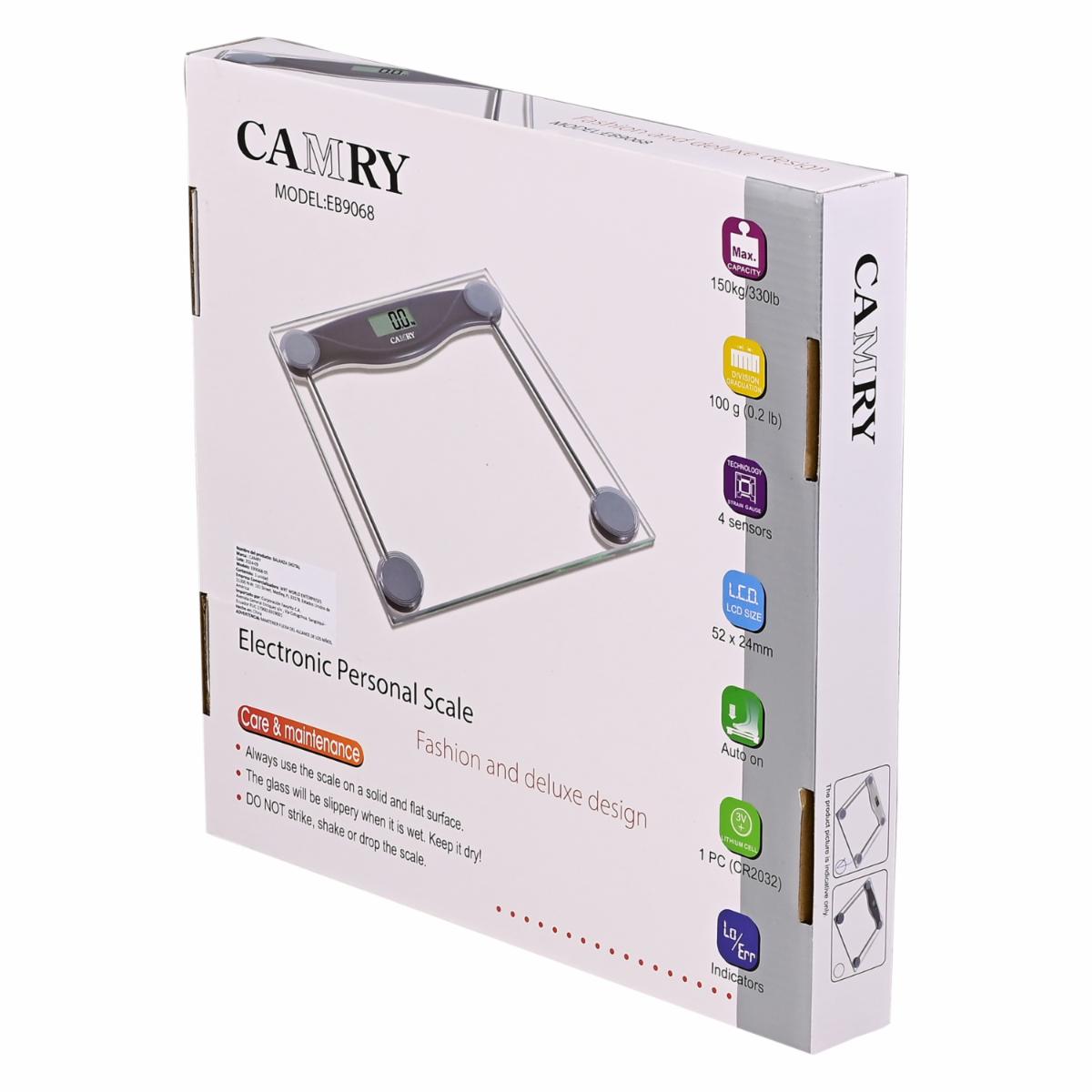 Balanza De Baño Vidrio CAMRY Digital