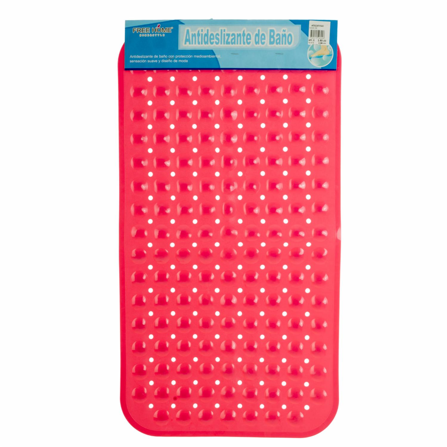 Antideslizante De Baño Rosado FREE HOME 70 X 38 Cm